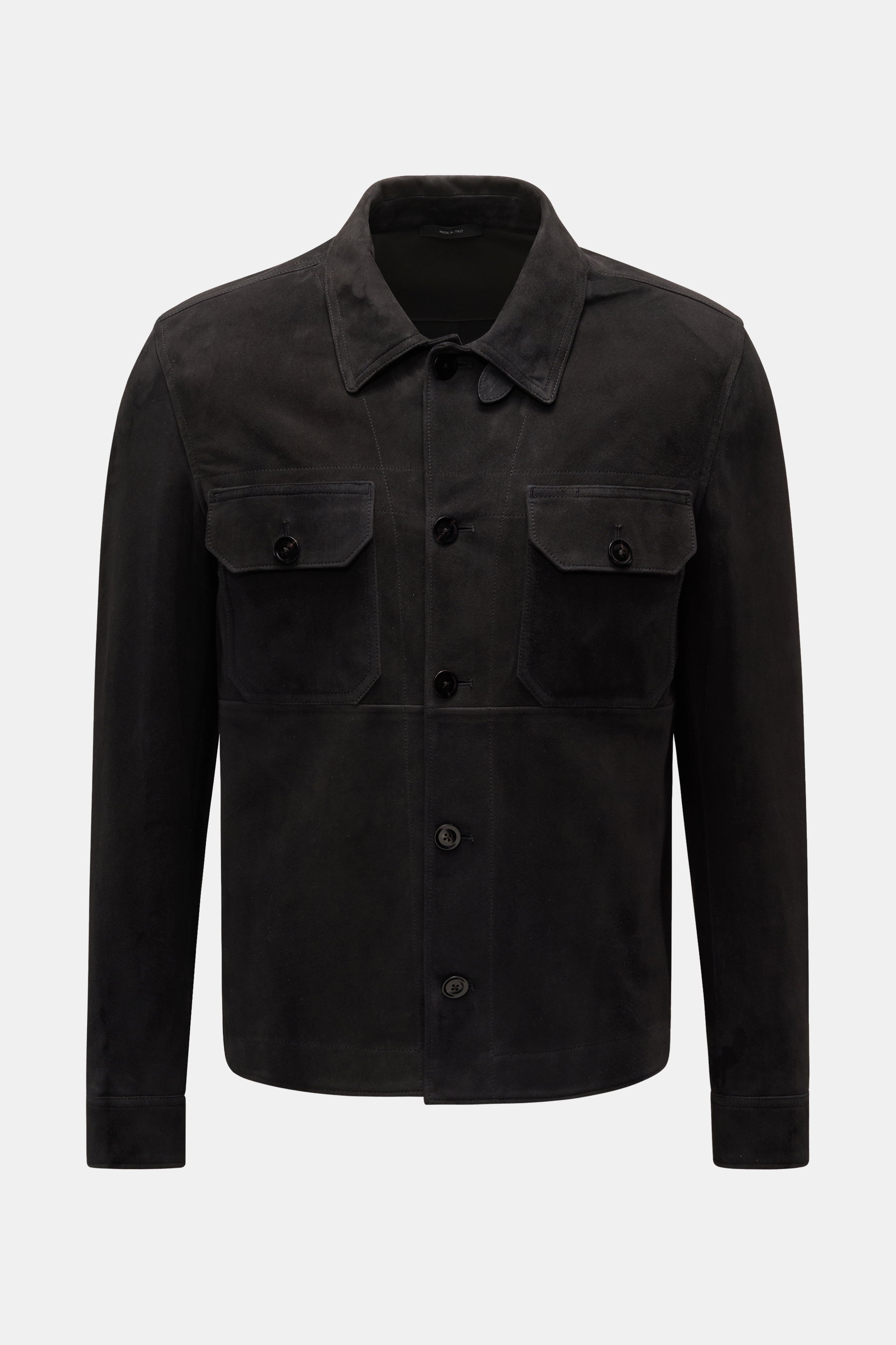 Tom Ford Velourslederjacke schwarz
