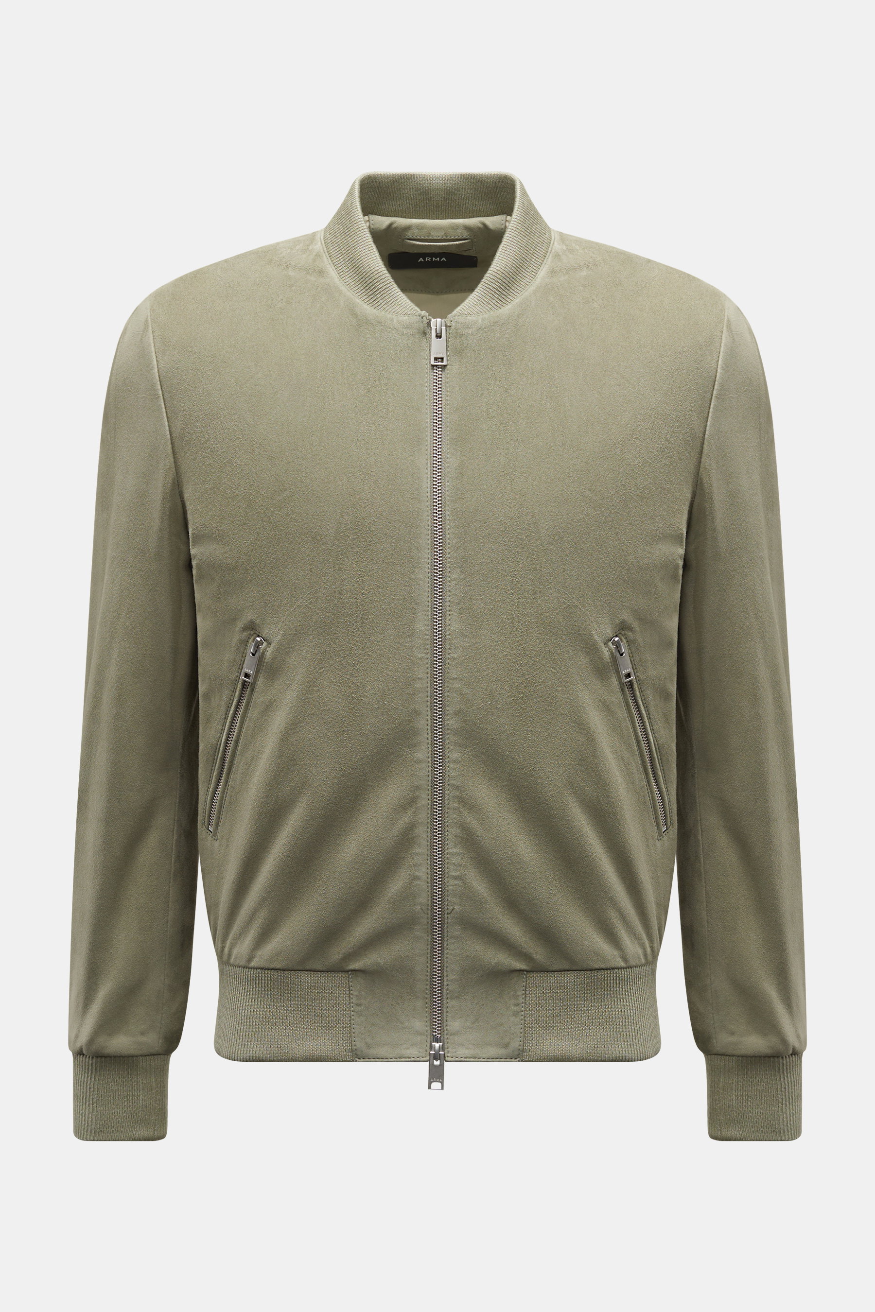 Arma Veloursleder Blouson 'Didier' oliv