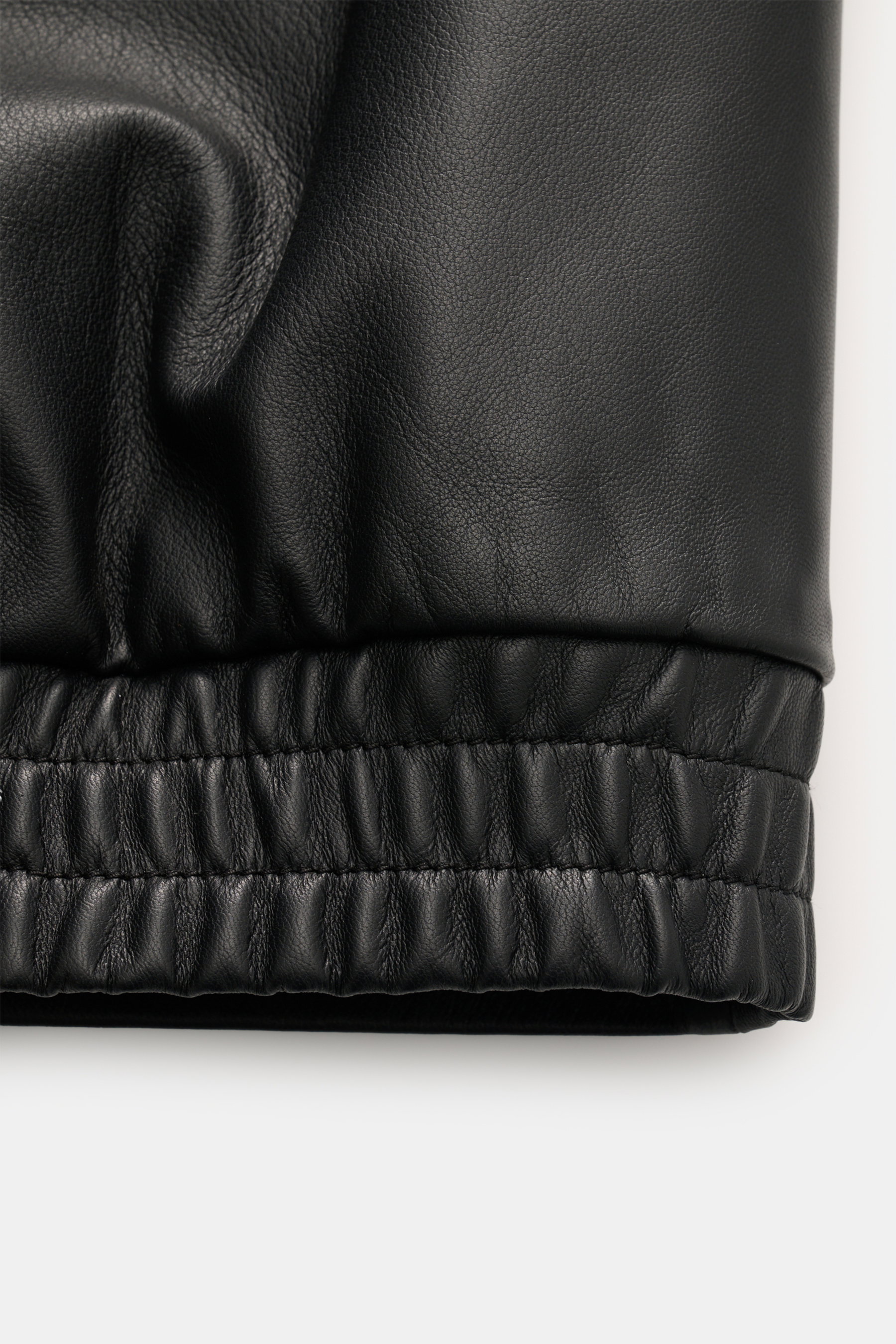 EMPORIO ARMANI Leather Blouson Black
