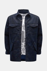 Etro Jeans-Overshirt navy/schwarz gemustert