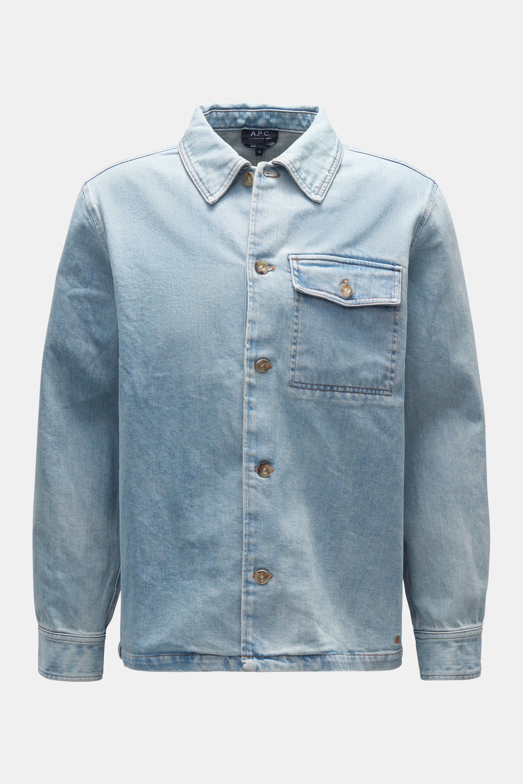 A.P.C. Jeans-Overshirt 'Pierre' hellblau