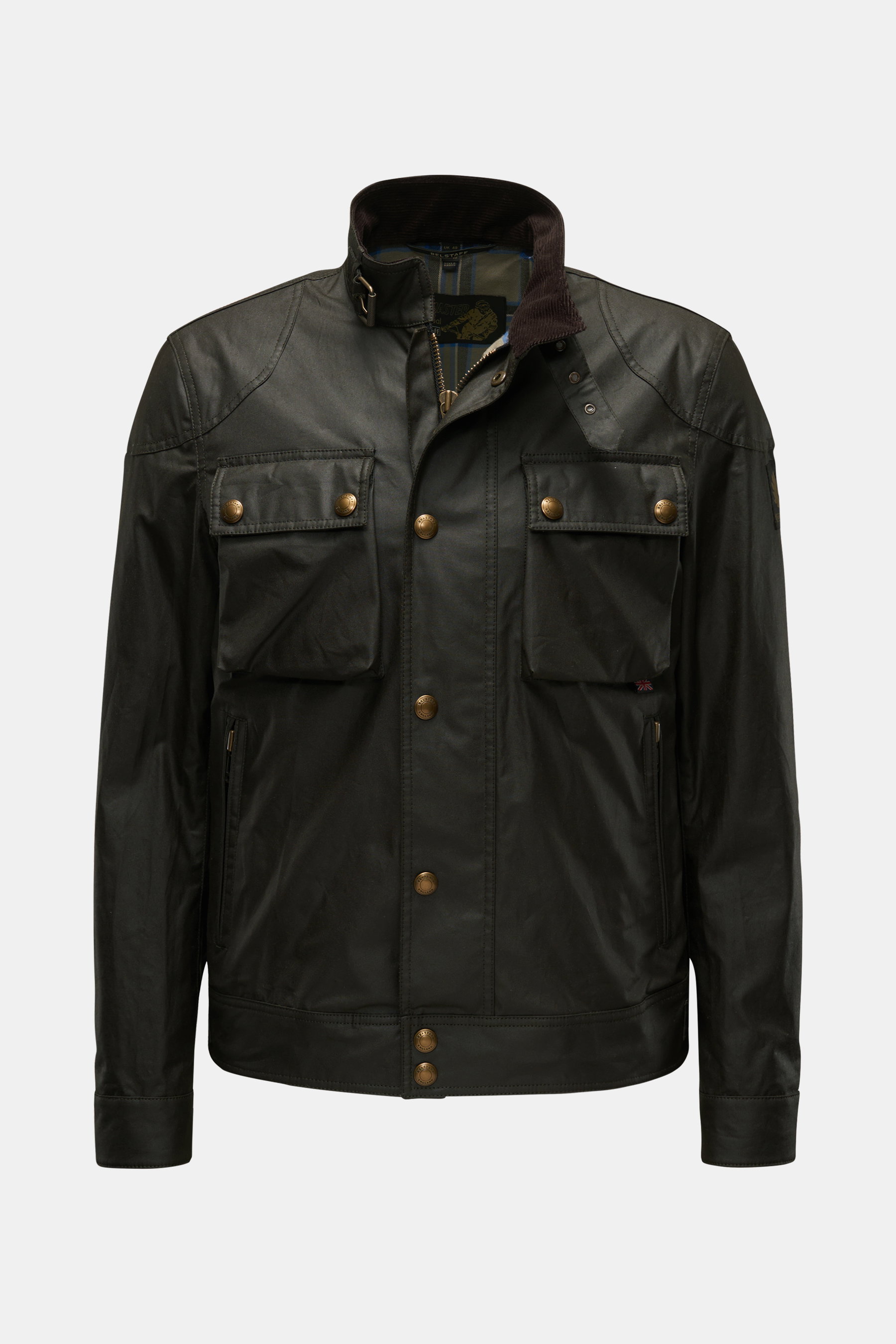 Belstaff Wachsjacke 'Racemaster' dark olive