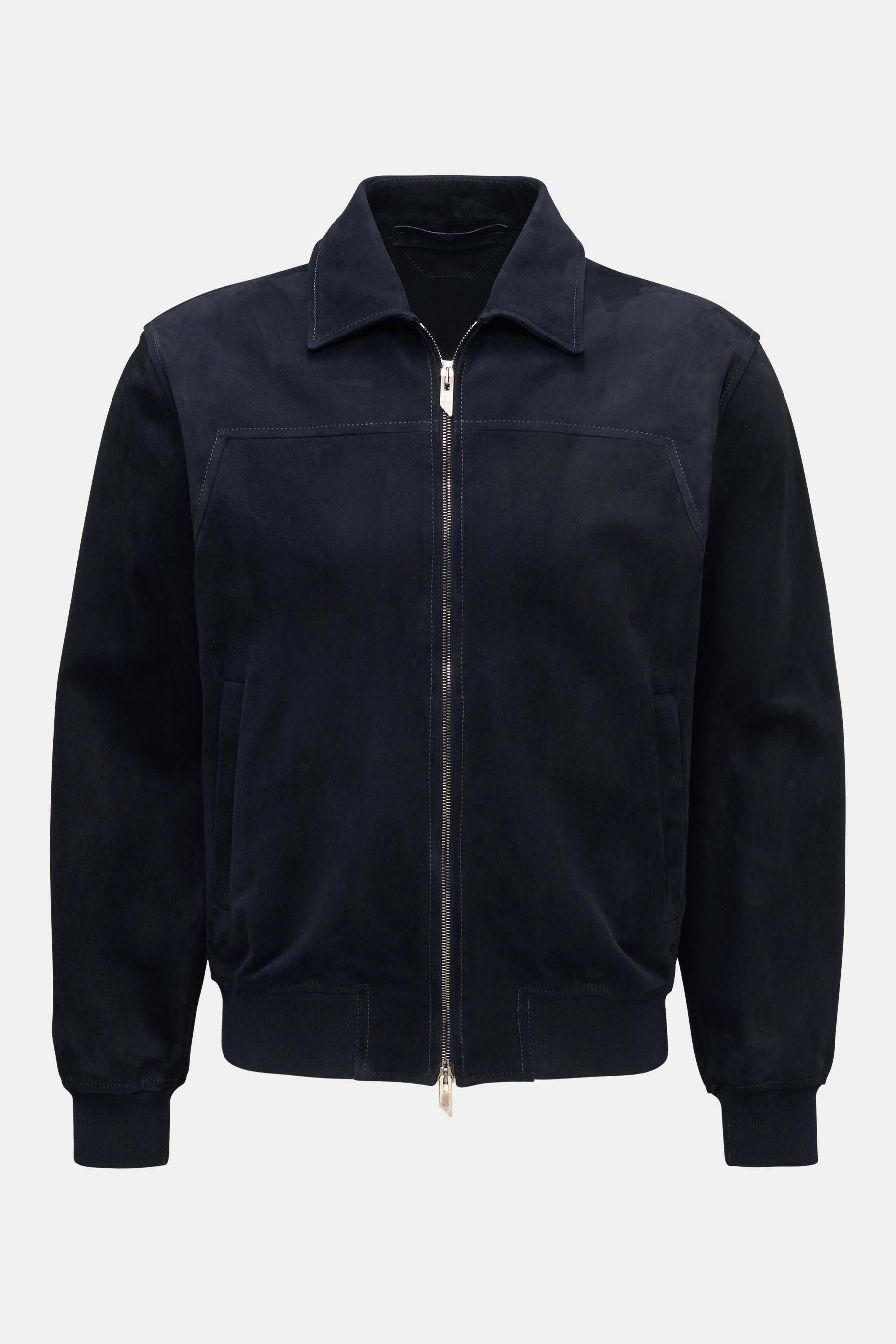 Salvatore Santoro Veloursleder-Blouson navy