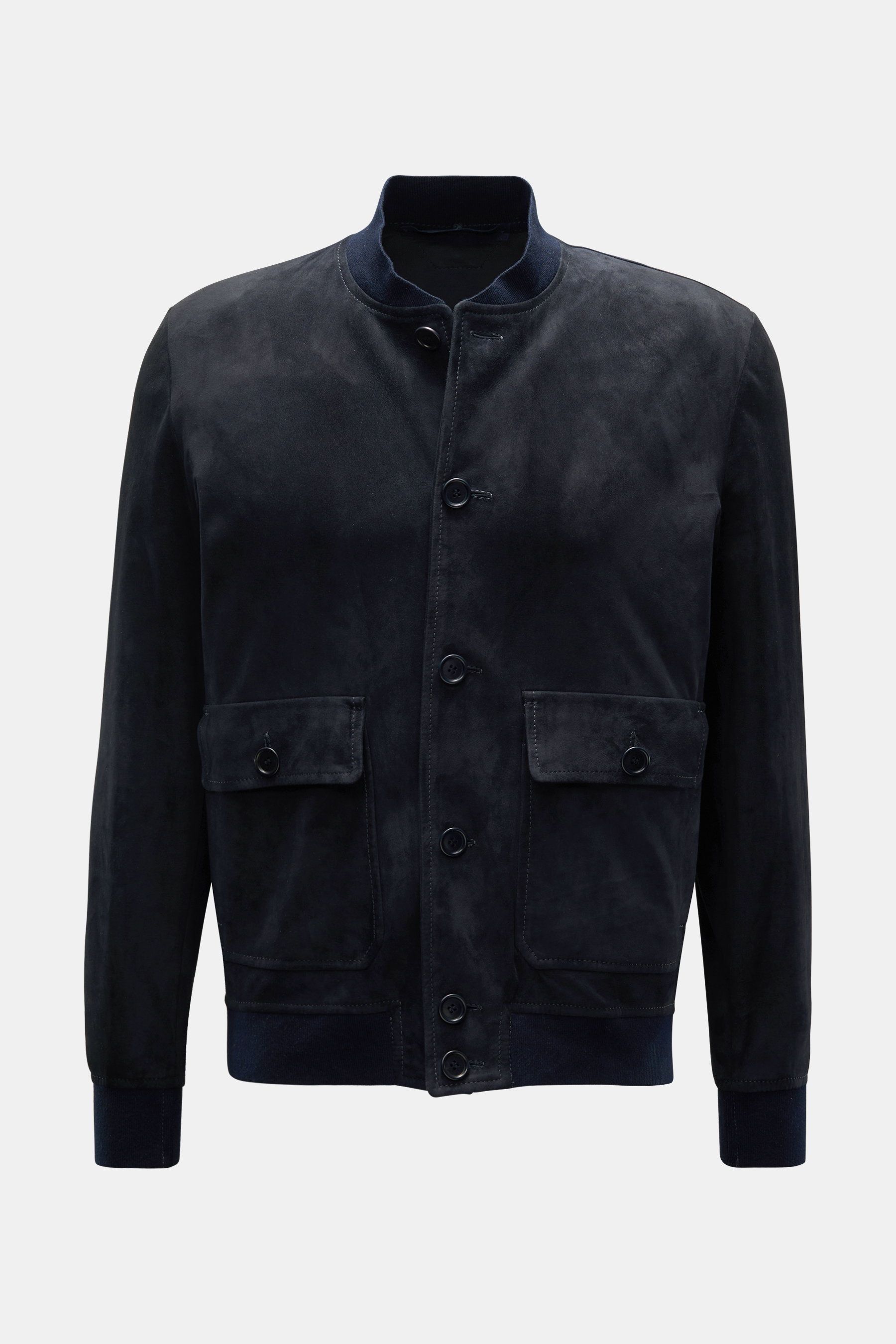 Salvatore Santoro Veloursleder-Blouson navy