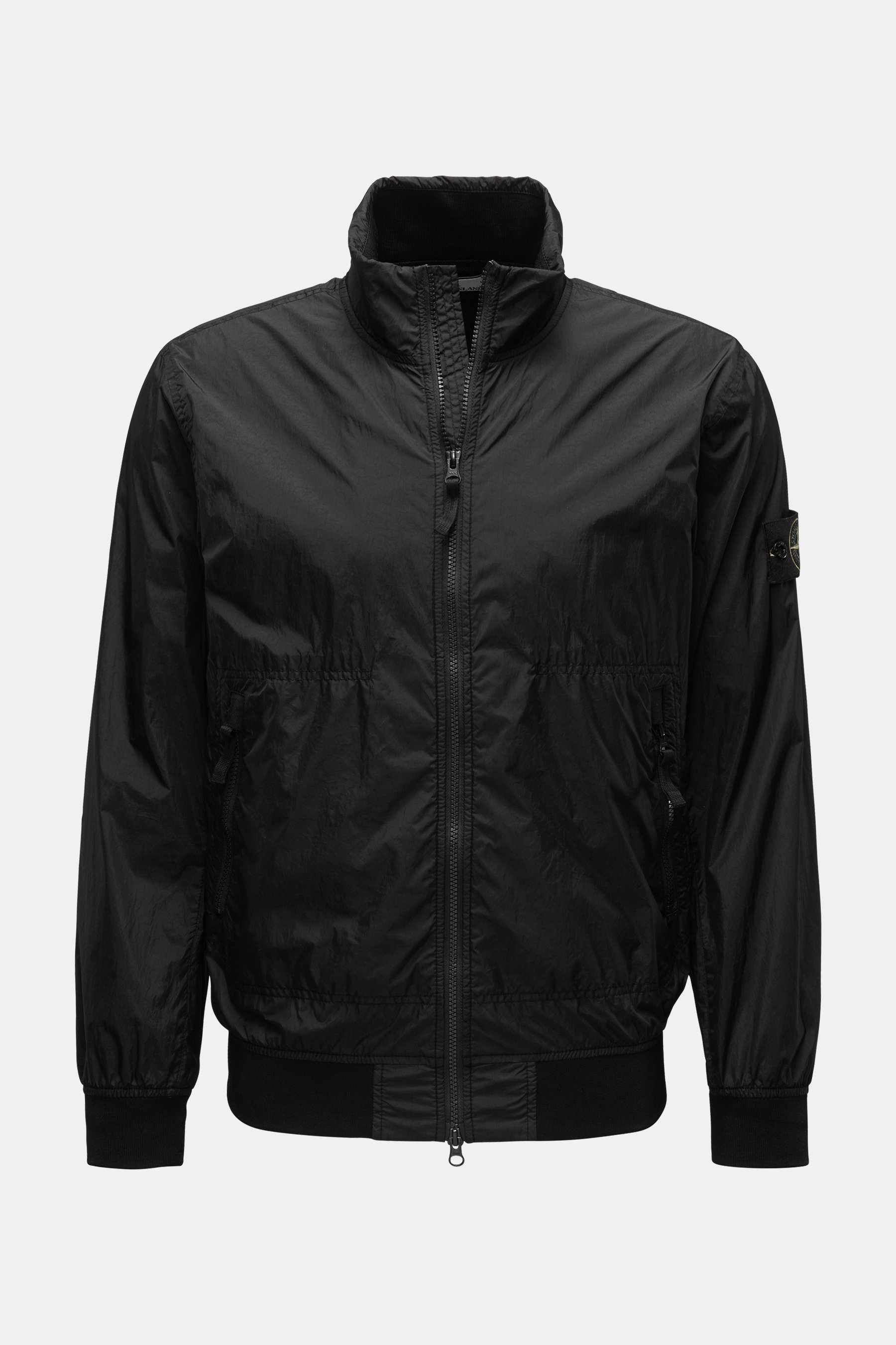 Stone Island Blouson 'Garment Dyed Crinkle Reps NY' schwarz