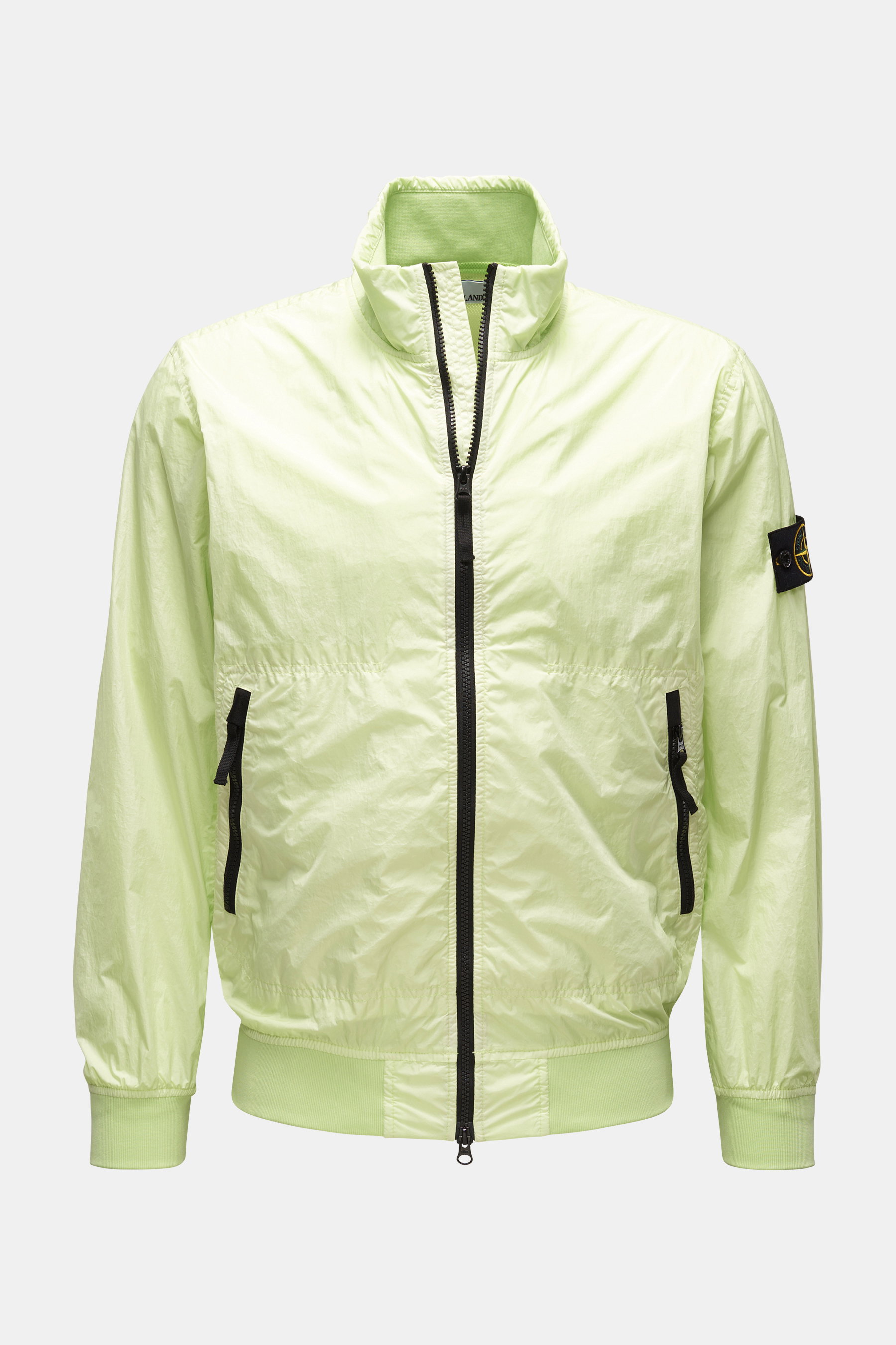 Stone Island Blouson 'Garment Dyed Crinkle Reps NY' neongrün