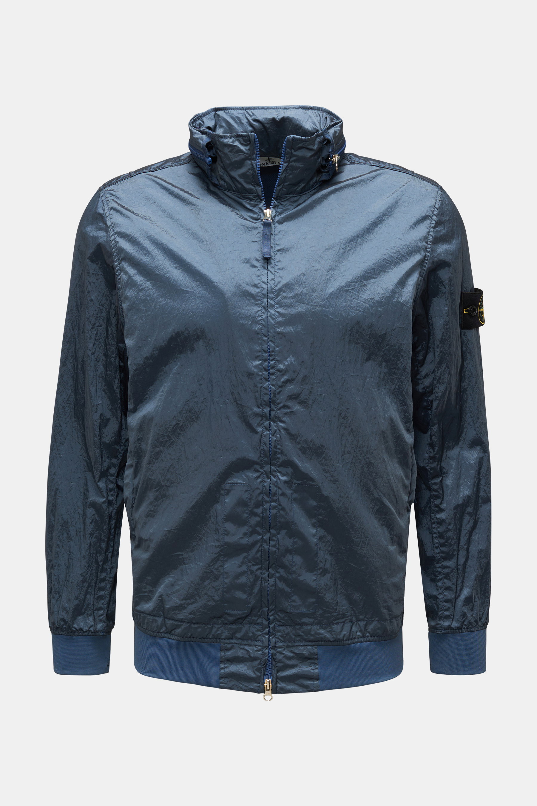 Stone Island Blouson 'Nylon Metal Watro-TC in Econyl Regenerated Nylon' graublau