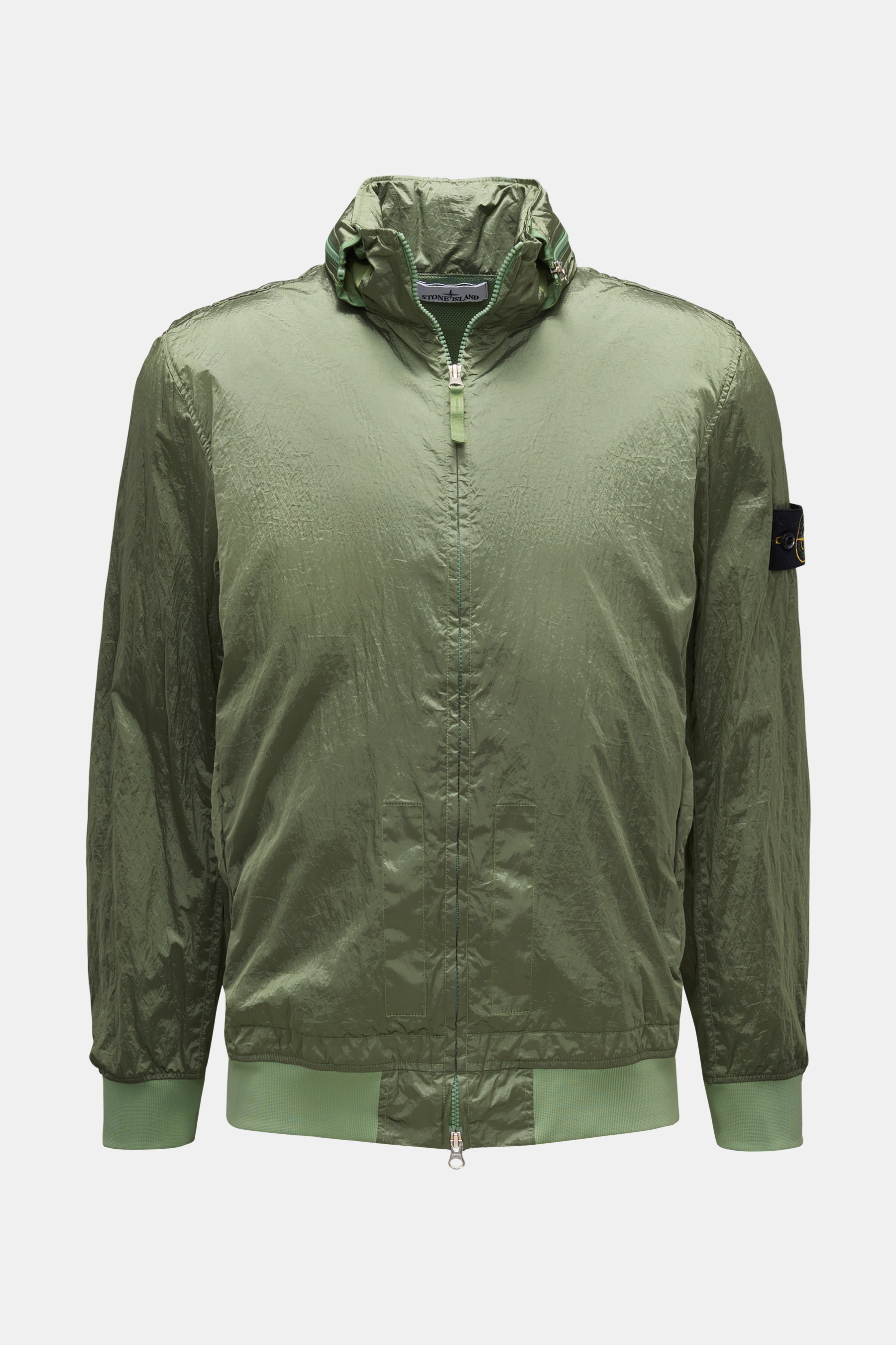 Stone Island Blouson 'Nylon Metal Watro-TC in Econyl Regenerated Nylon' oliv