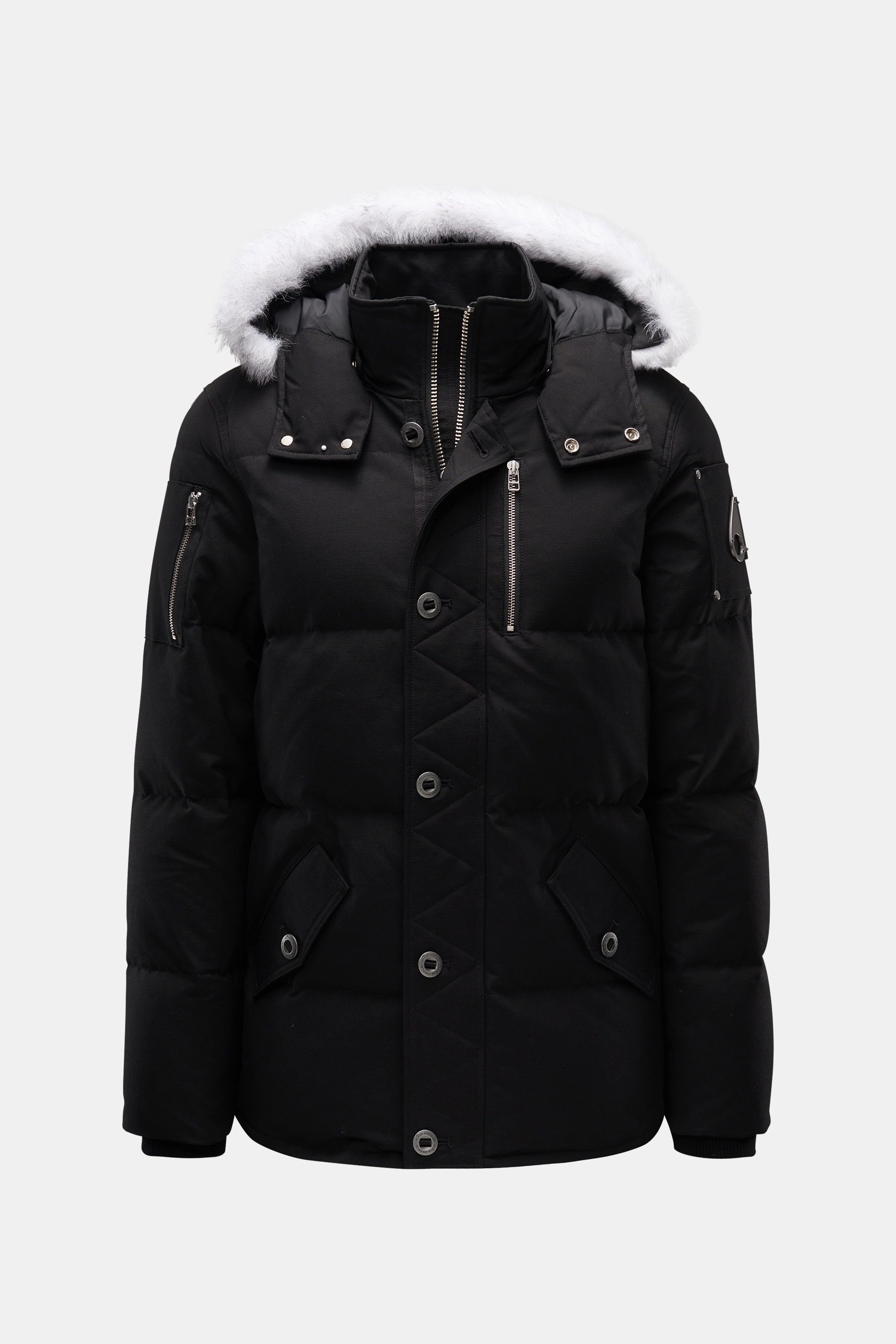 Moose Knuckles Daunenjacke '3Q Jacket' schwarz/weiß