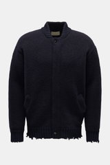 Laneus Strickblouson 'Bouclé Bomber' navy