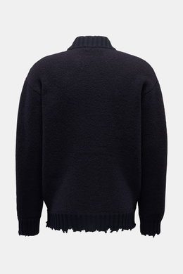 Laneus Strickblouson 'Bouclé Bomber' navy