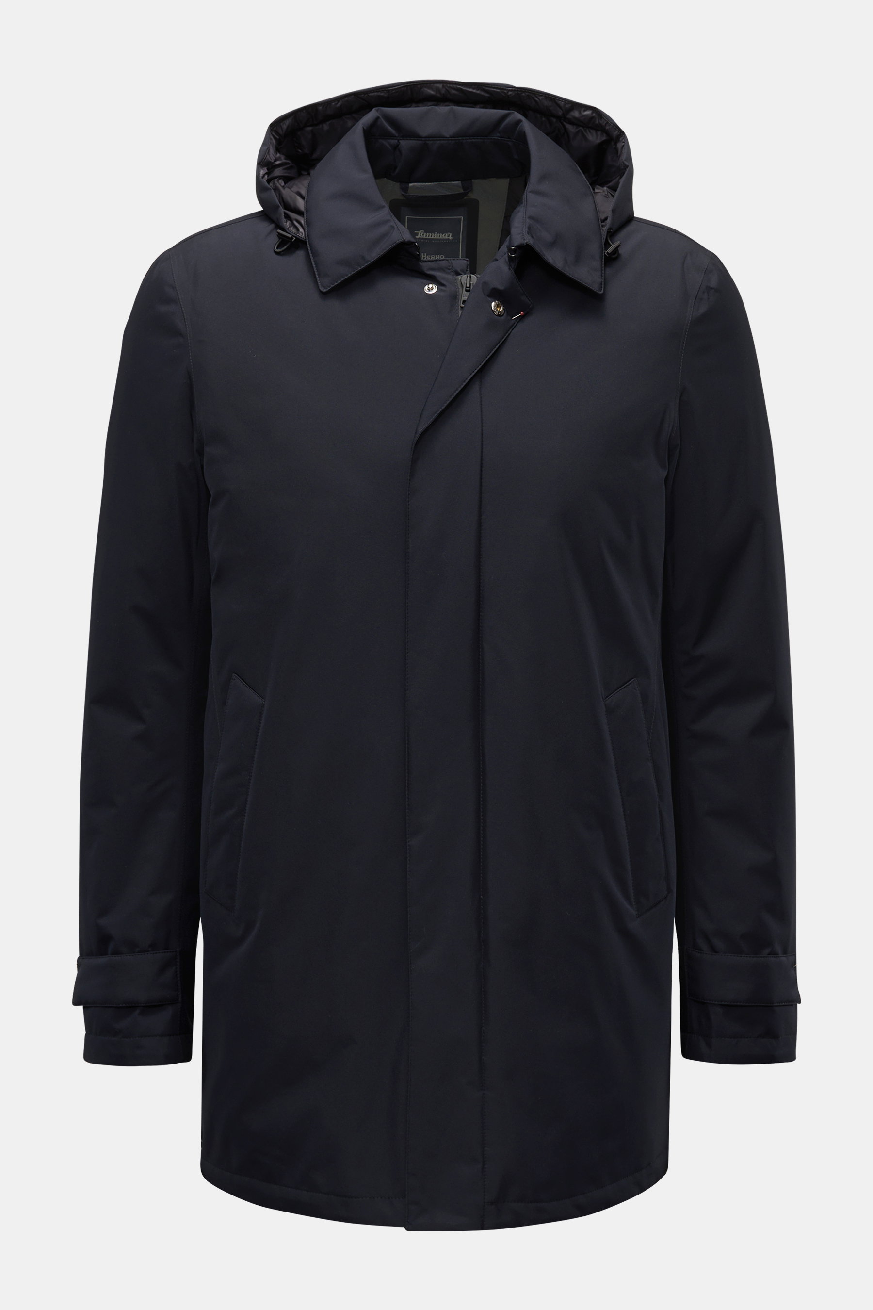 Herno Laminar Short down coat, navy