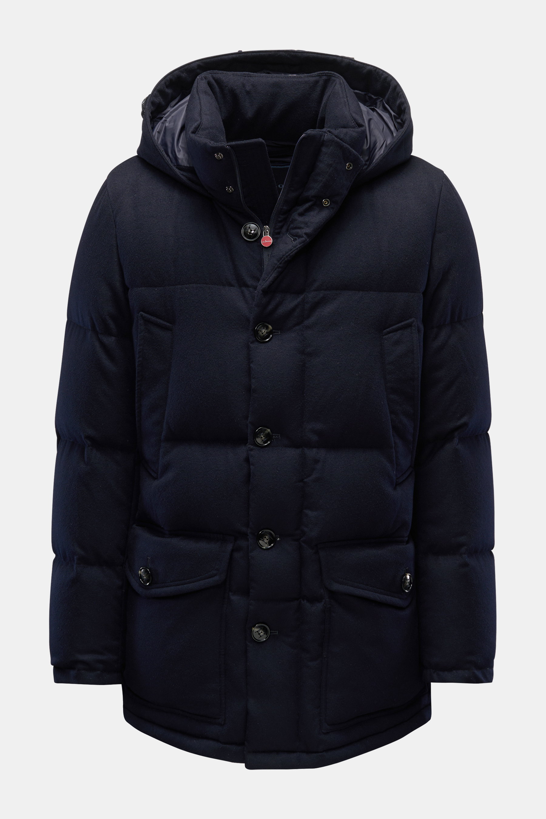 Kiton Cashmere down jacket navy