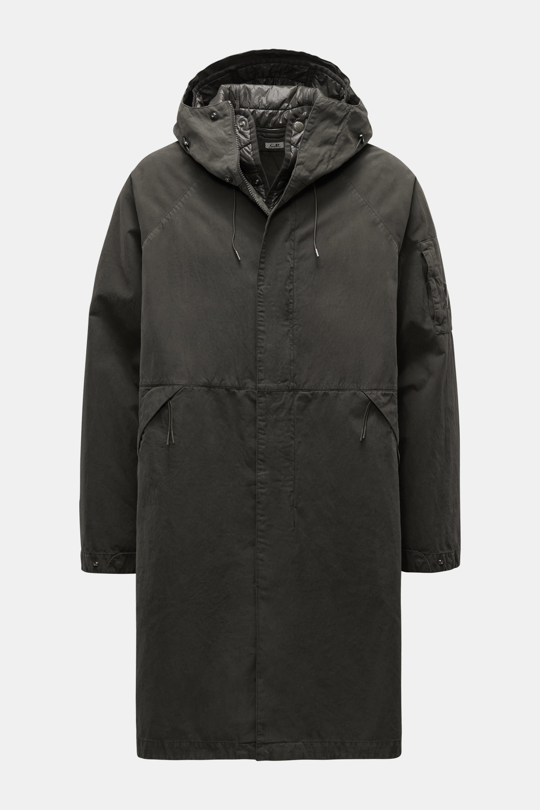 C.P. Company Parka '50 Fili Gommata' dark olive