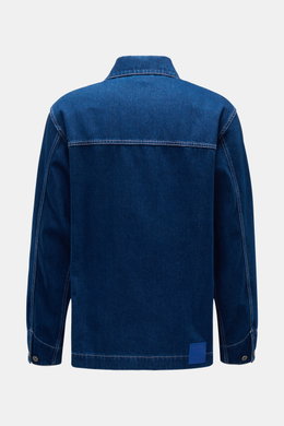 Marcelo Burlon Denim jacket 'Stone 20 DNM Workwear JKT' dark blue