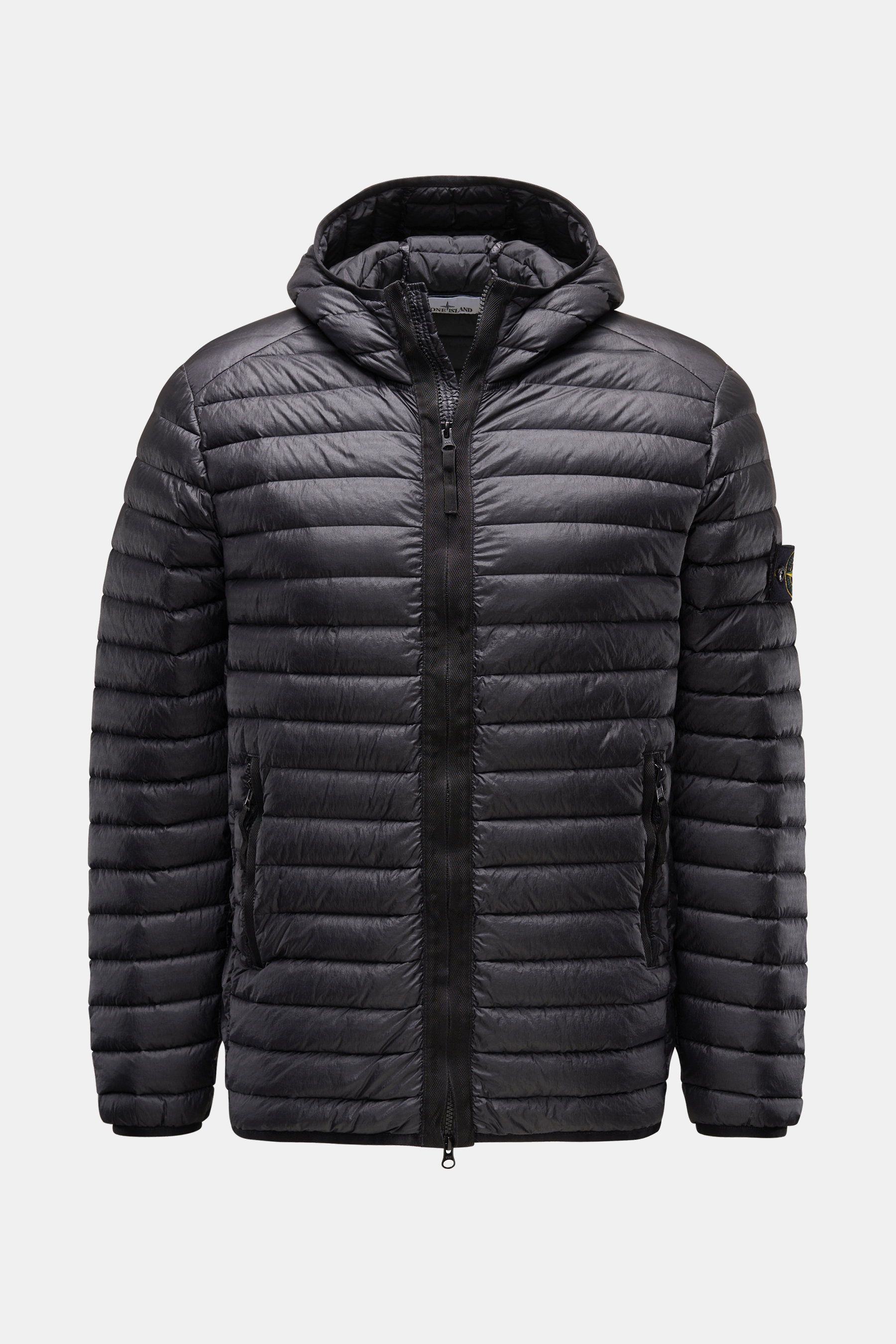Stone Island Daunenjacke 'Loom Woven Chambers R-Nylon Down TC' schwarz