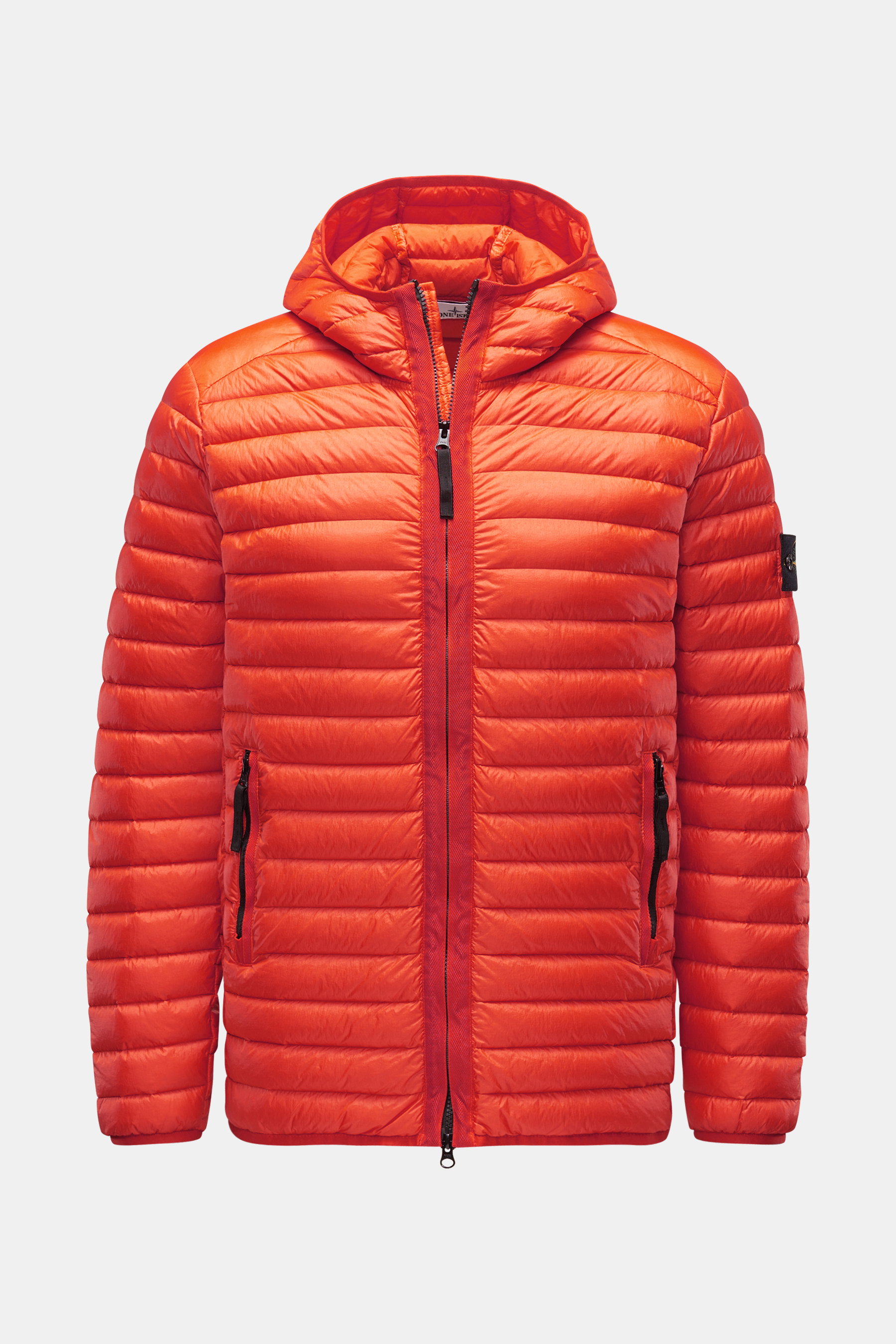 Stone Island Down jacket 'Loom Woven Chambers R-Nylon Down TC' orange