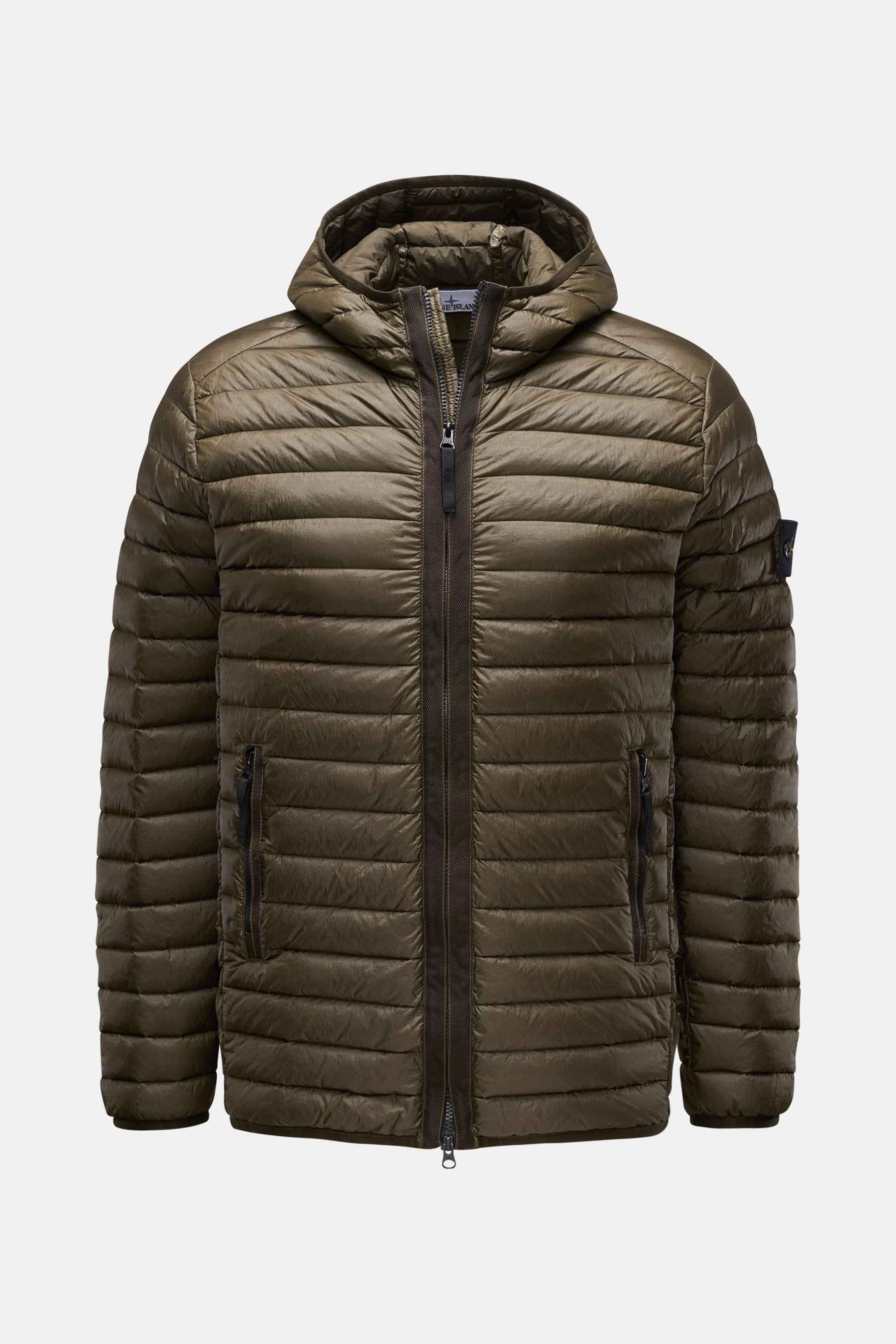 Stone Island Daunenjacke 'Loom Woven Chambers R-Nylon Down TC' oliv