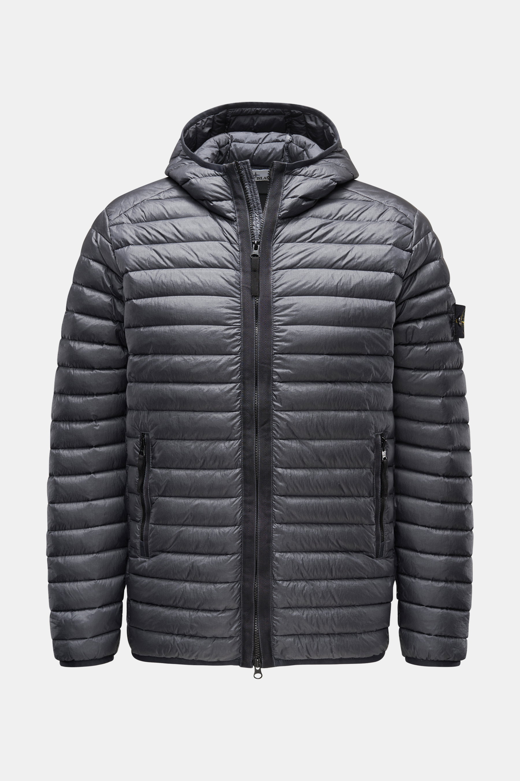 Stone Island Daunenjacke 'Loom Woven Chambers R-Nylon Down TC' dunkelgrau