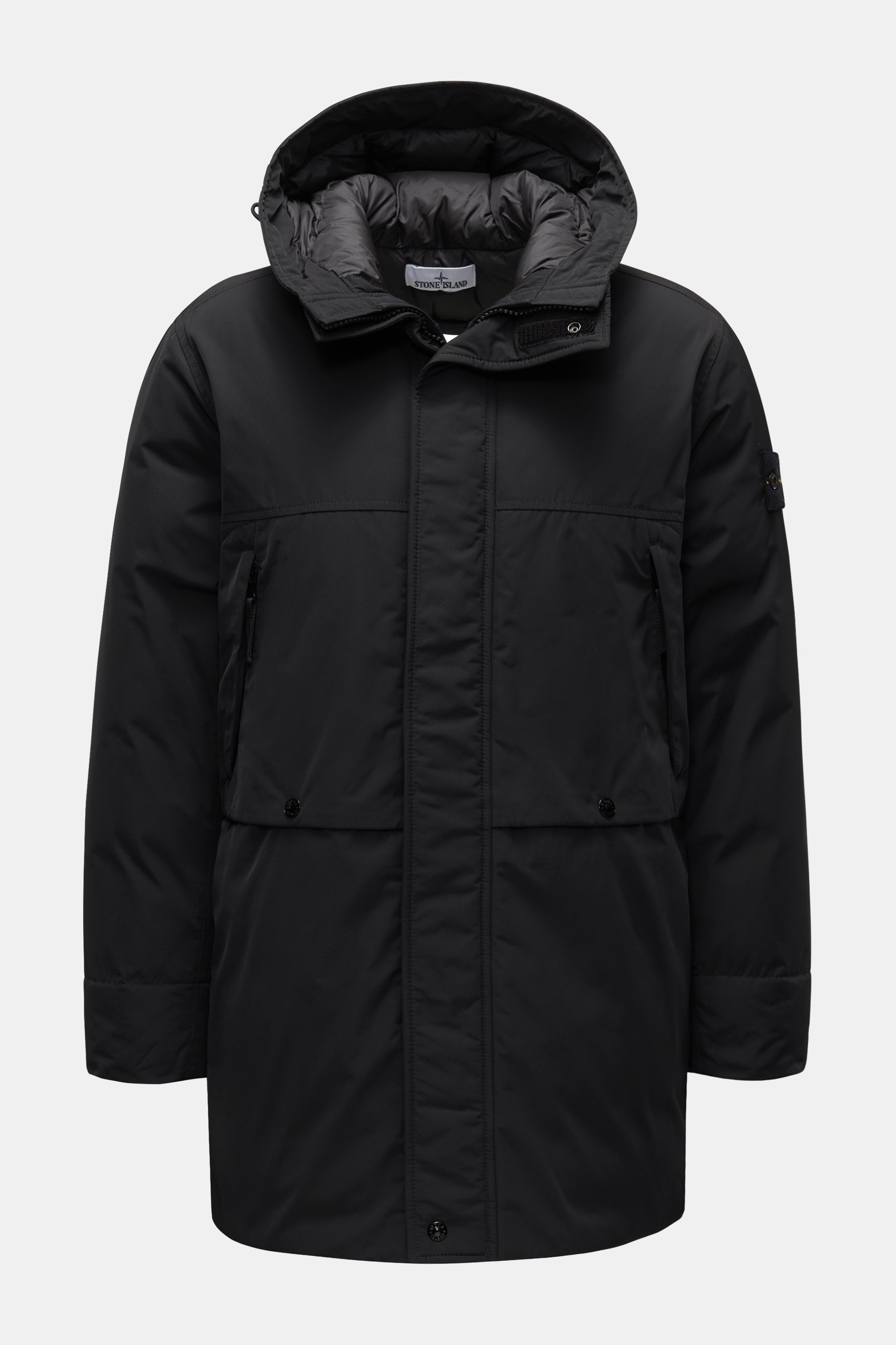 Stone Island Daunenjacke 'Micro Twill Down' schwarz