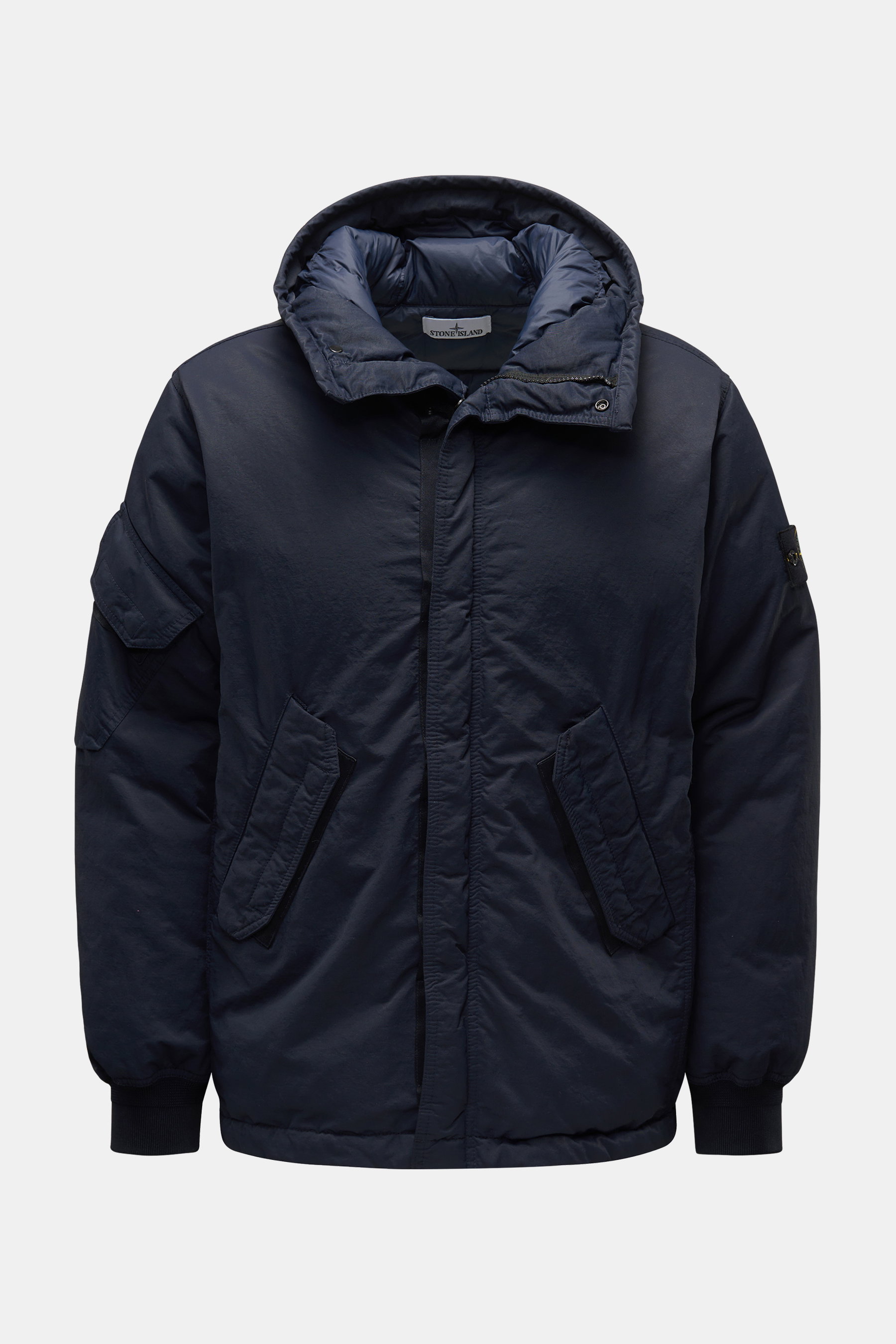 Stone Island Down jacket 'Opaque Nylon Twill Down-TC' navy