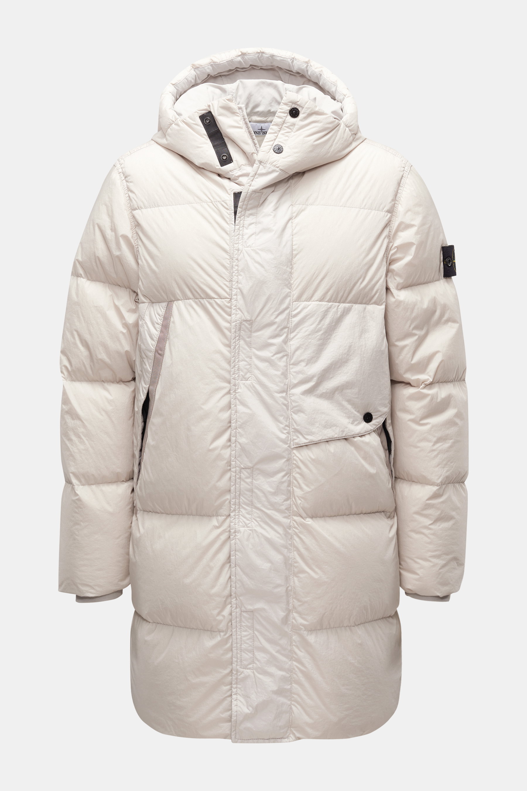 Stone Island Daunenparka 'Garment Dyed Crinkle Reps R-NY Down' creme