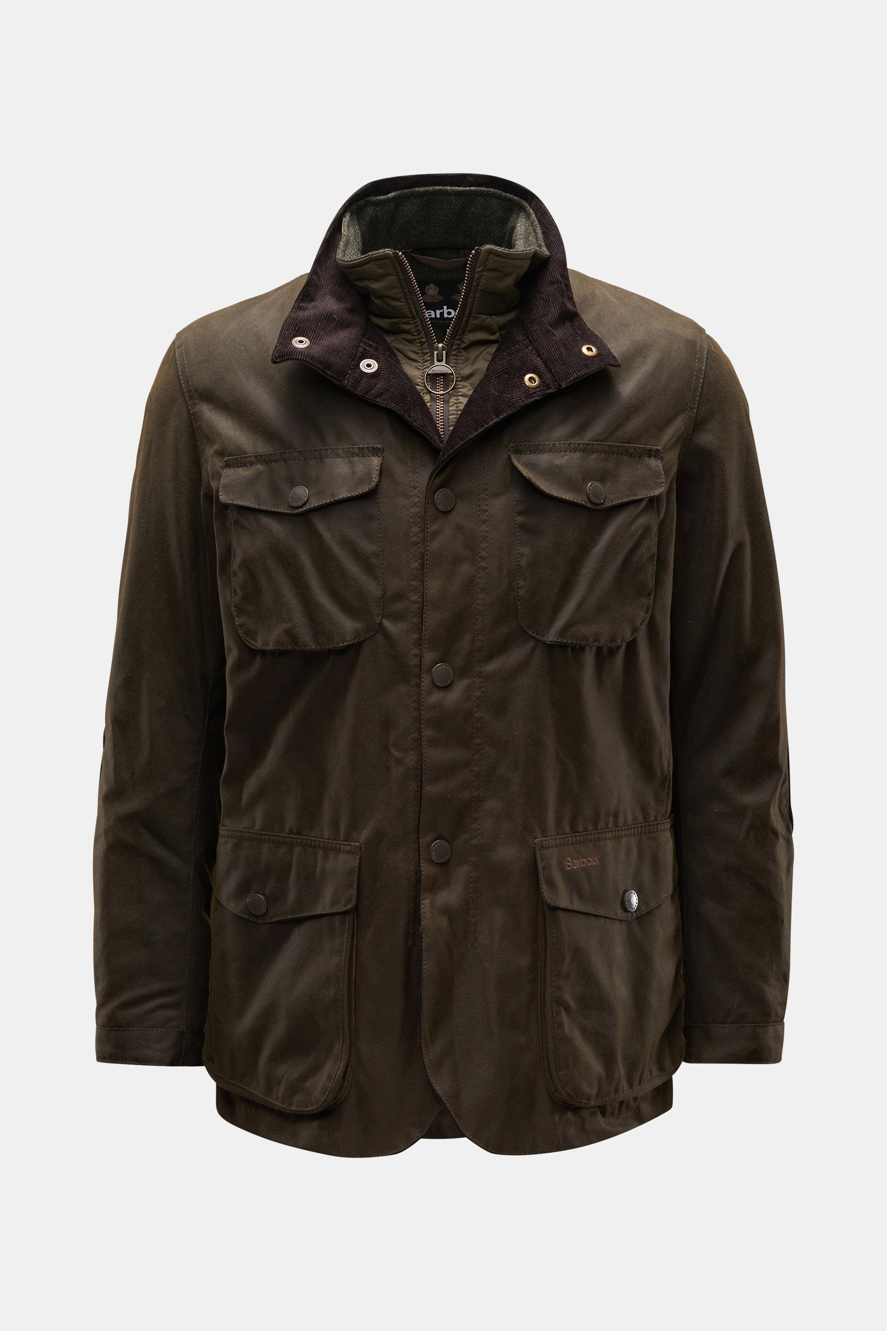 Barbour Wachsjacke 'Ogston' dark olive
