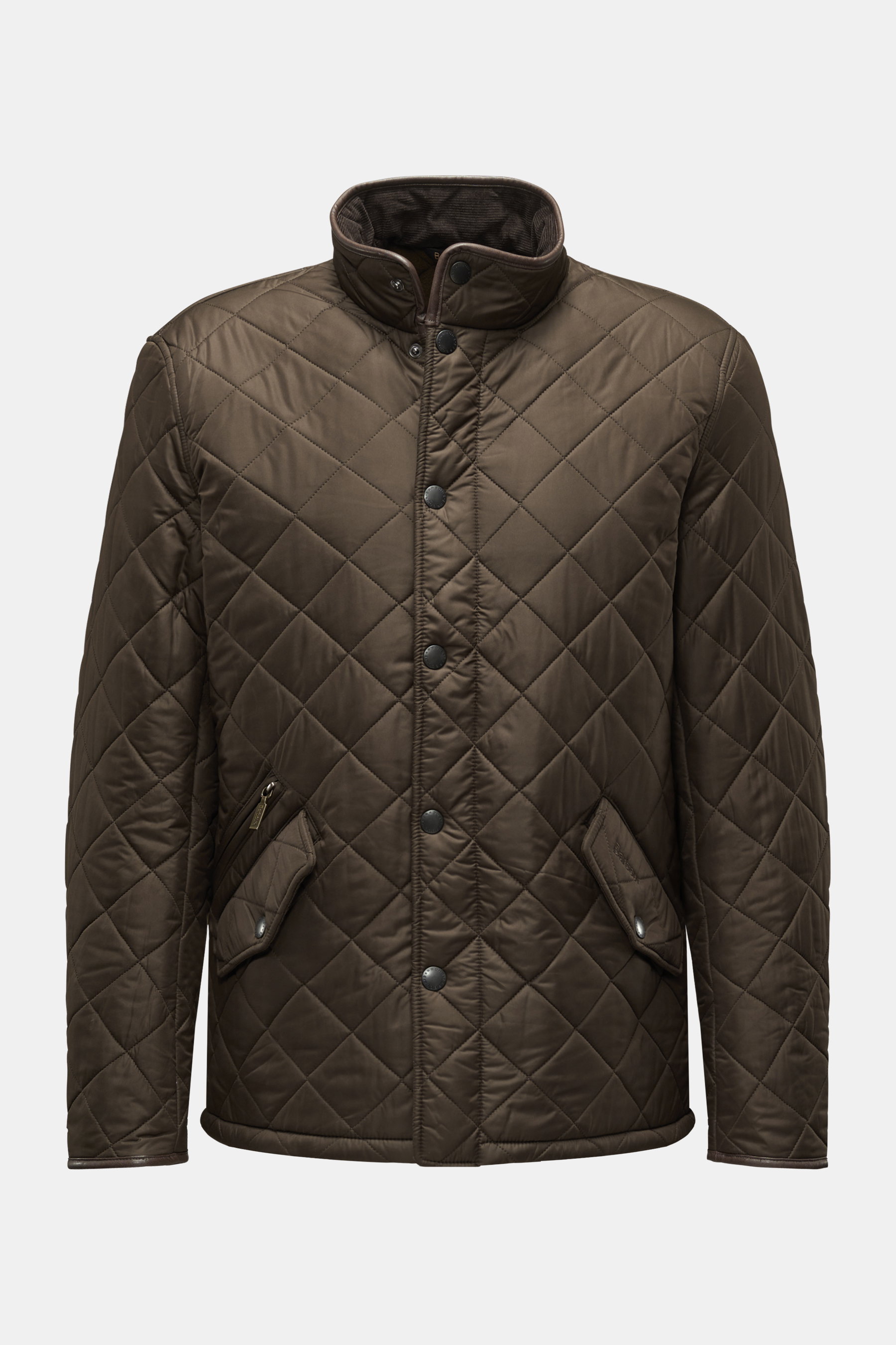 Barbour Steppjacke 'Powell Quilt' dark olive