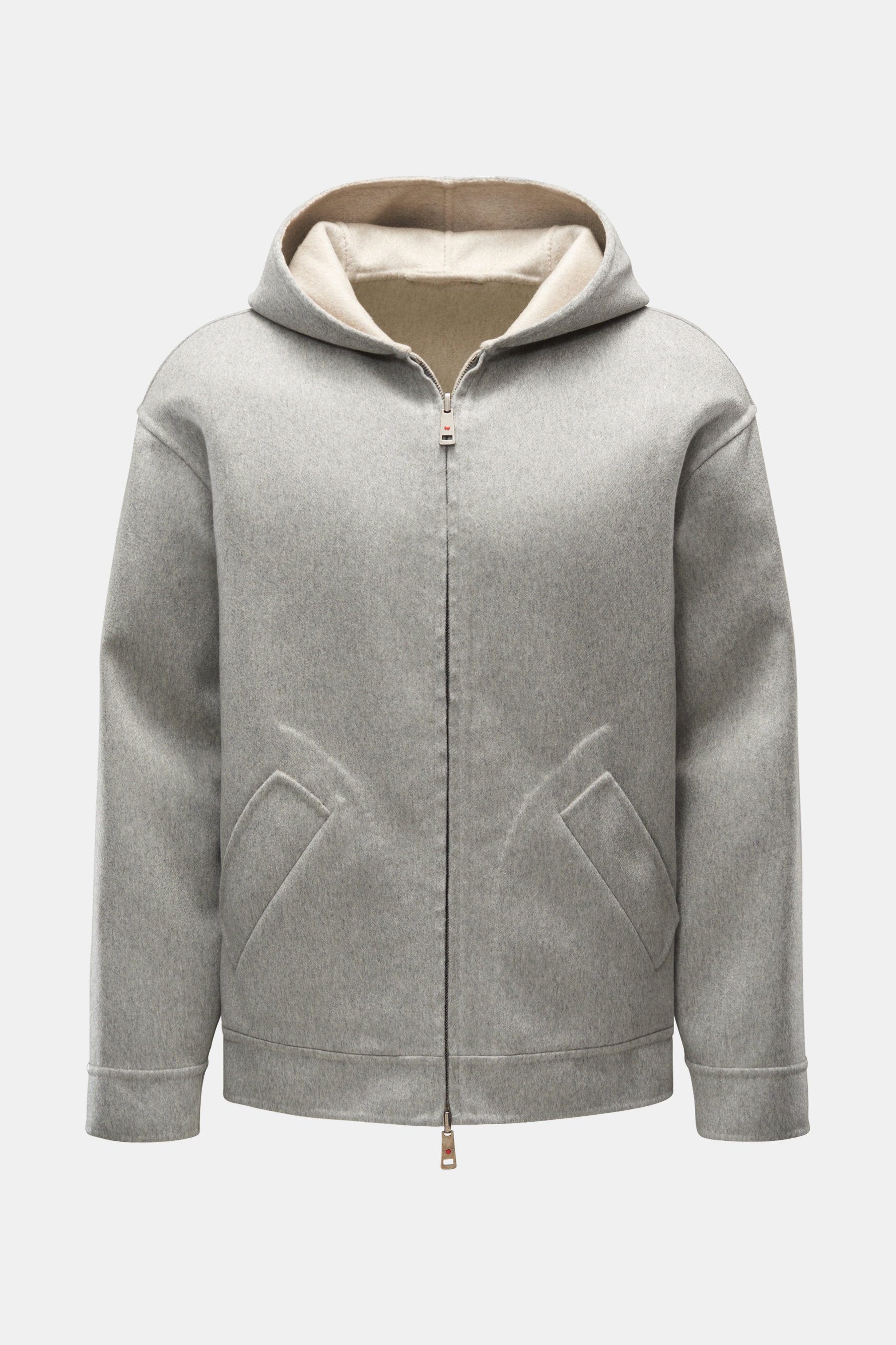 Kired Cashmere Wendejacke 'Mao' hellgrau/beige