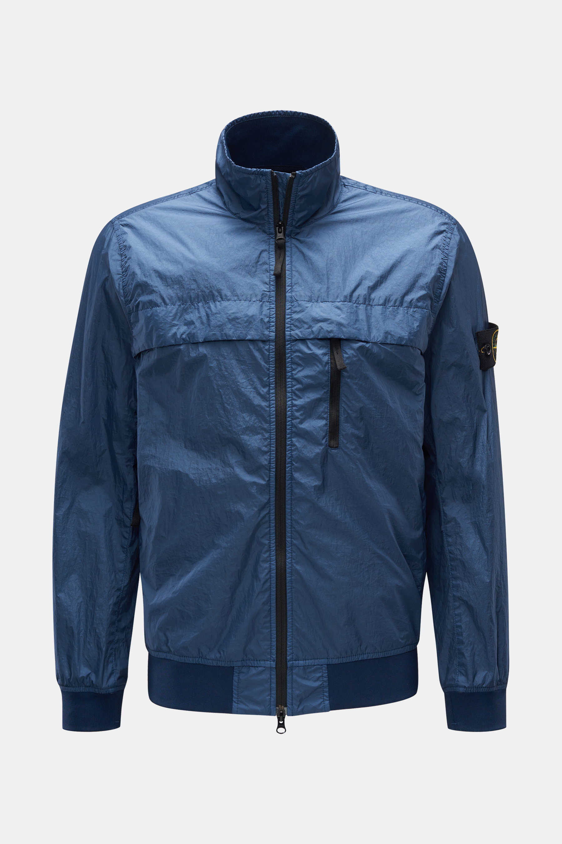 Stone Island Blouson 'Garment Dyed Crinkle Reps R-NY' graublau
