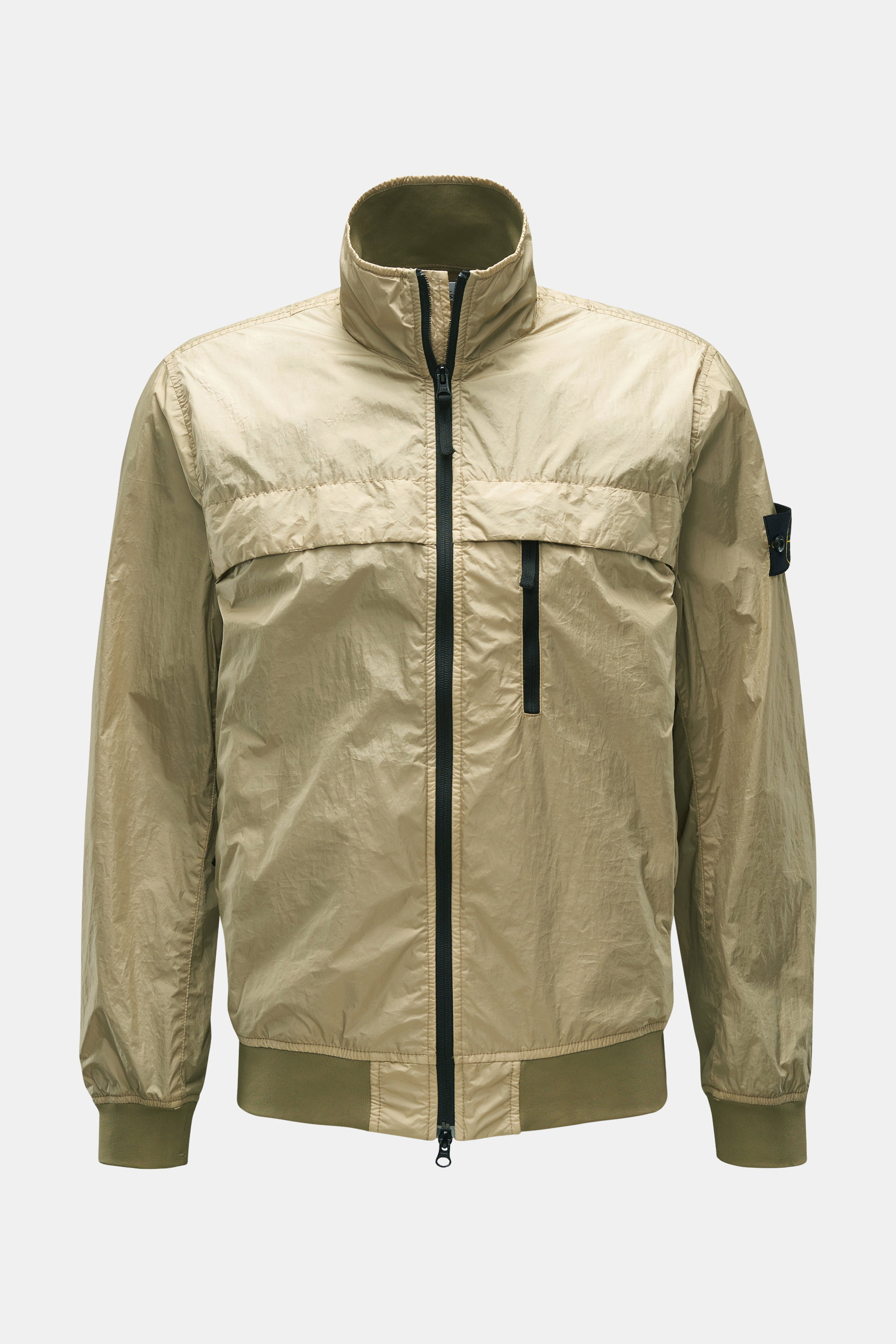 Stone Island Blouson 'Garment Dyed Crinkle Reps R-NY' oliv