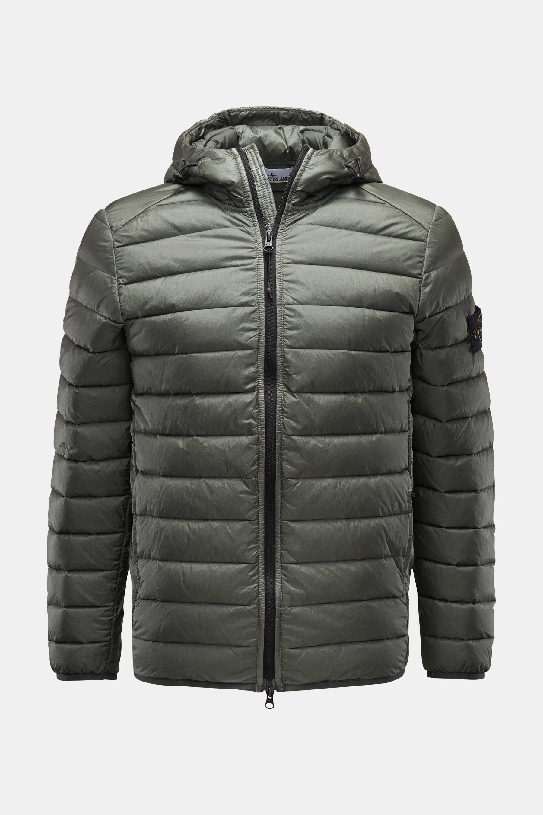 Stone Island Daunenjacke 'Loom Woven Chambers R-Nylon Down-TC' graugrün