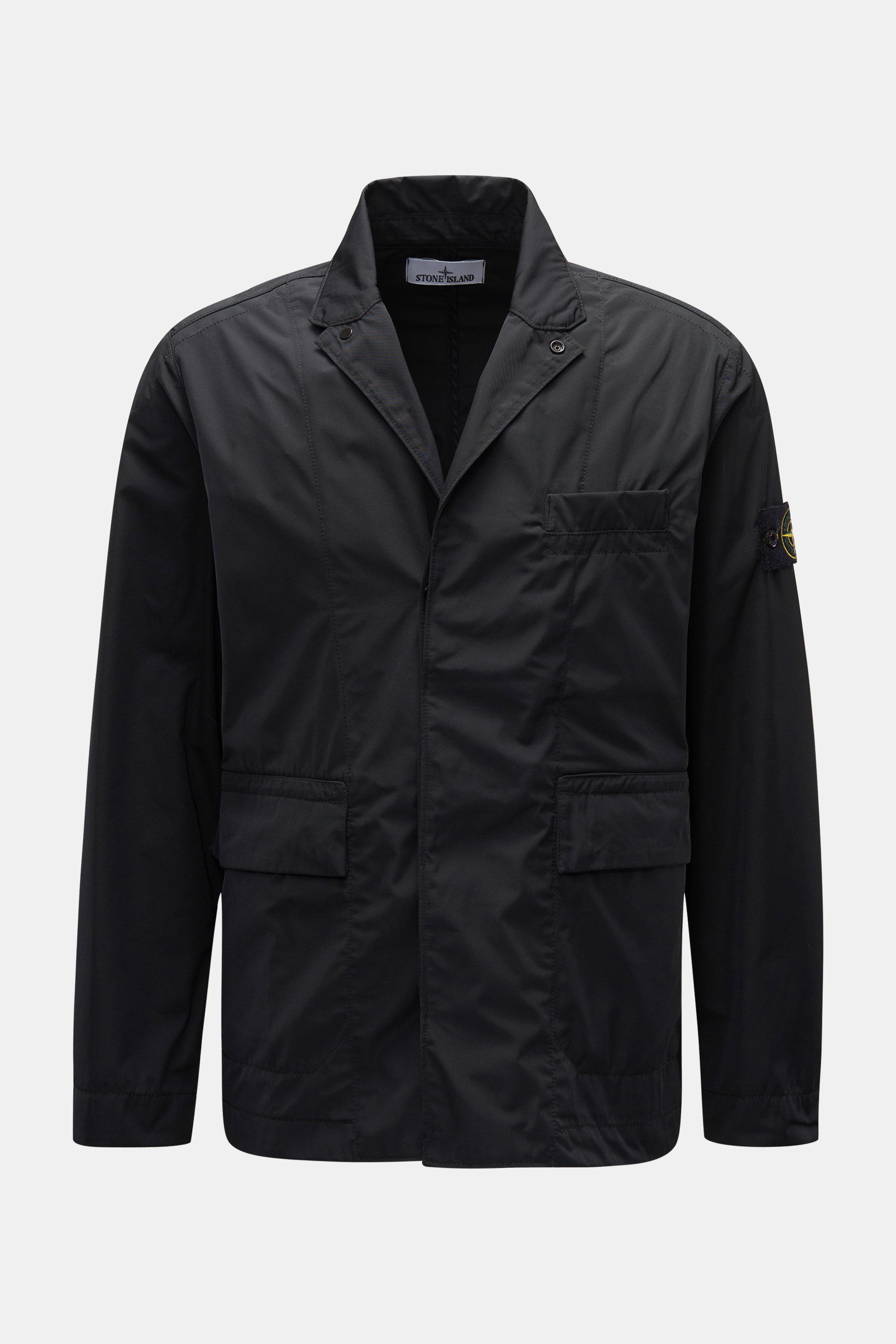 Stone Island Jacke 'Micro Twill' schwarz