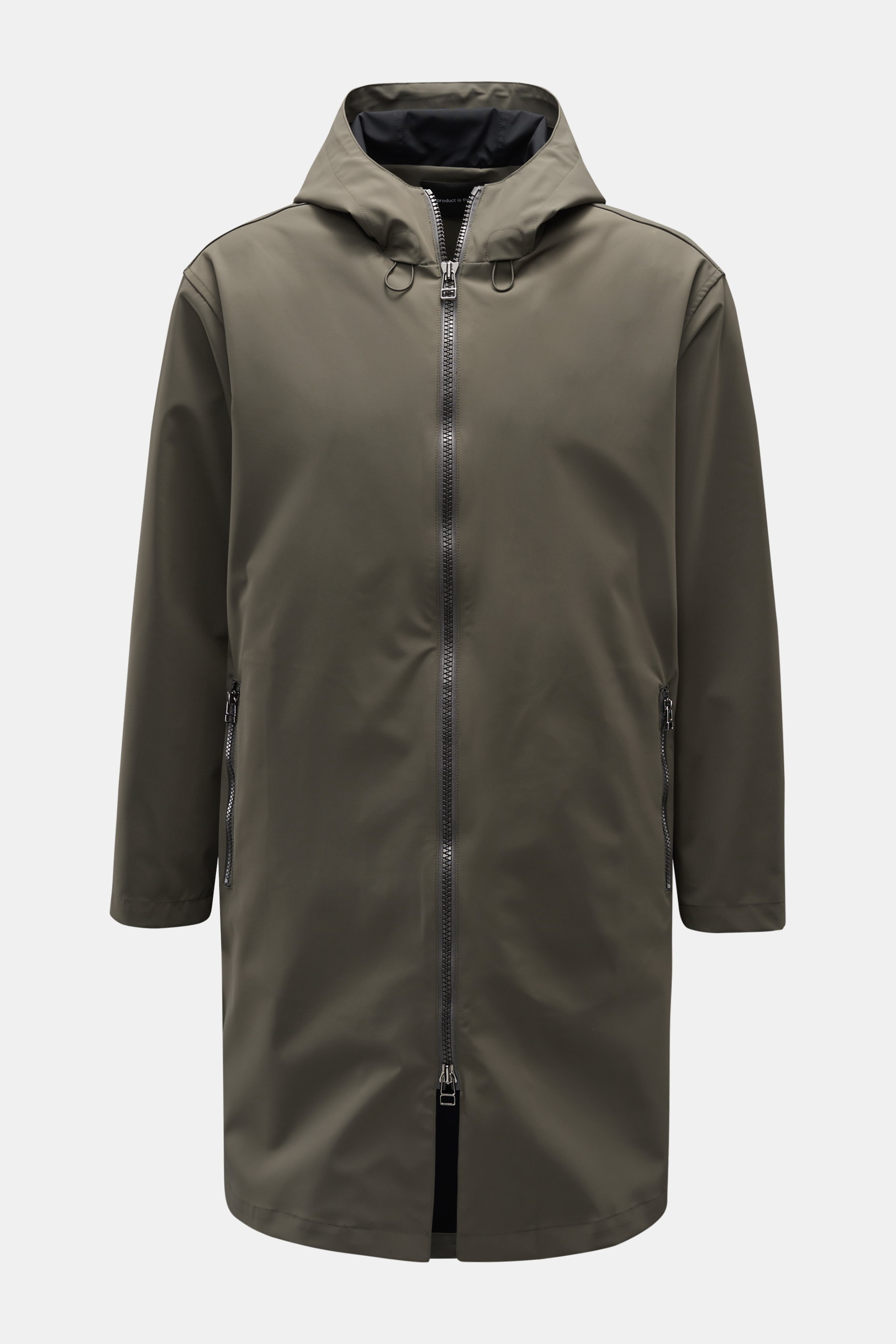 The Product is the Hero Regenmantel 'Long Parka' graugrün