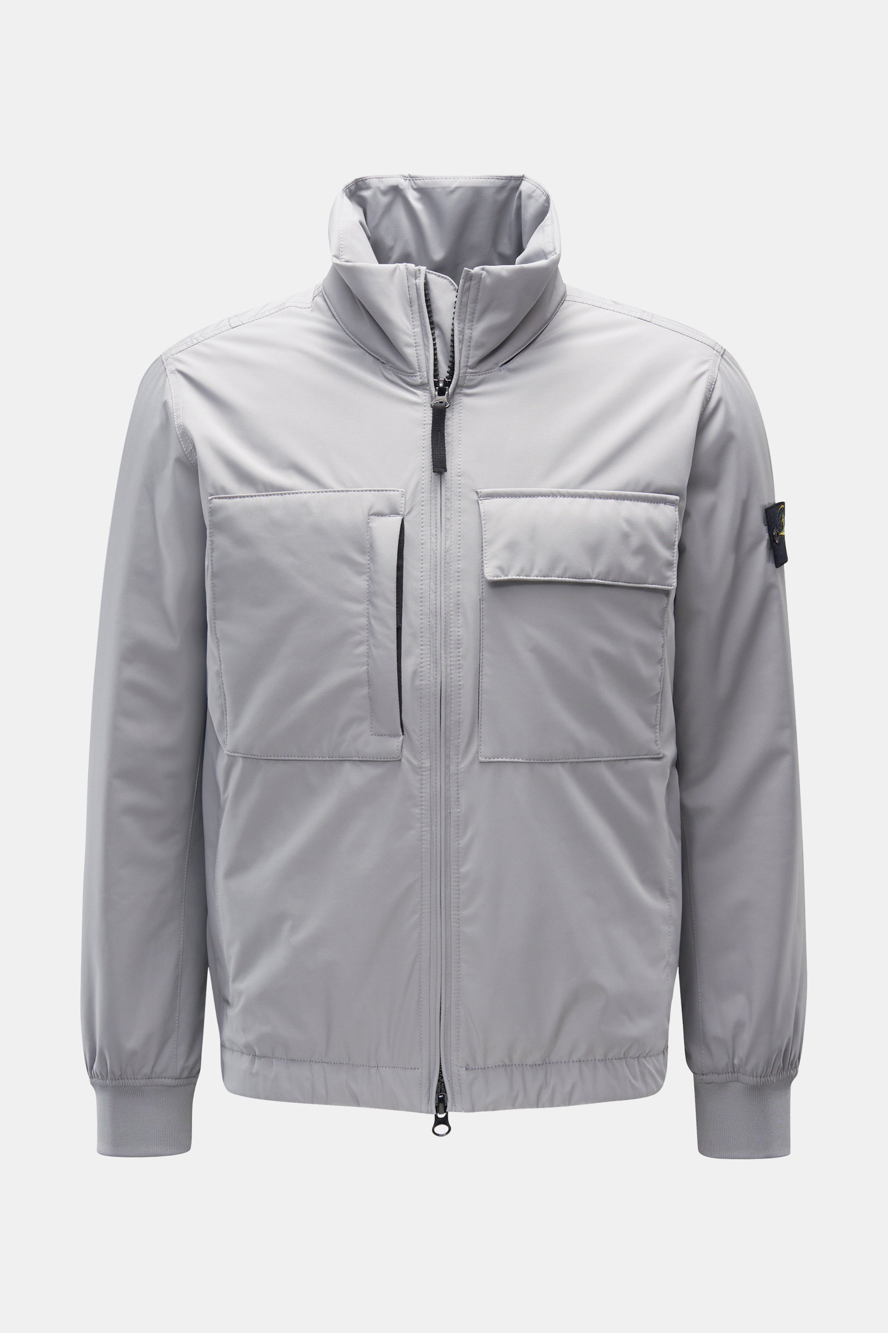 Stone Island Softshell-Blouson 'Soft Shell-R e.dye Technology' grau