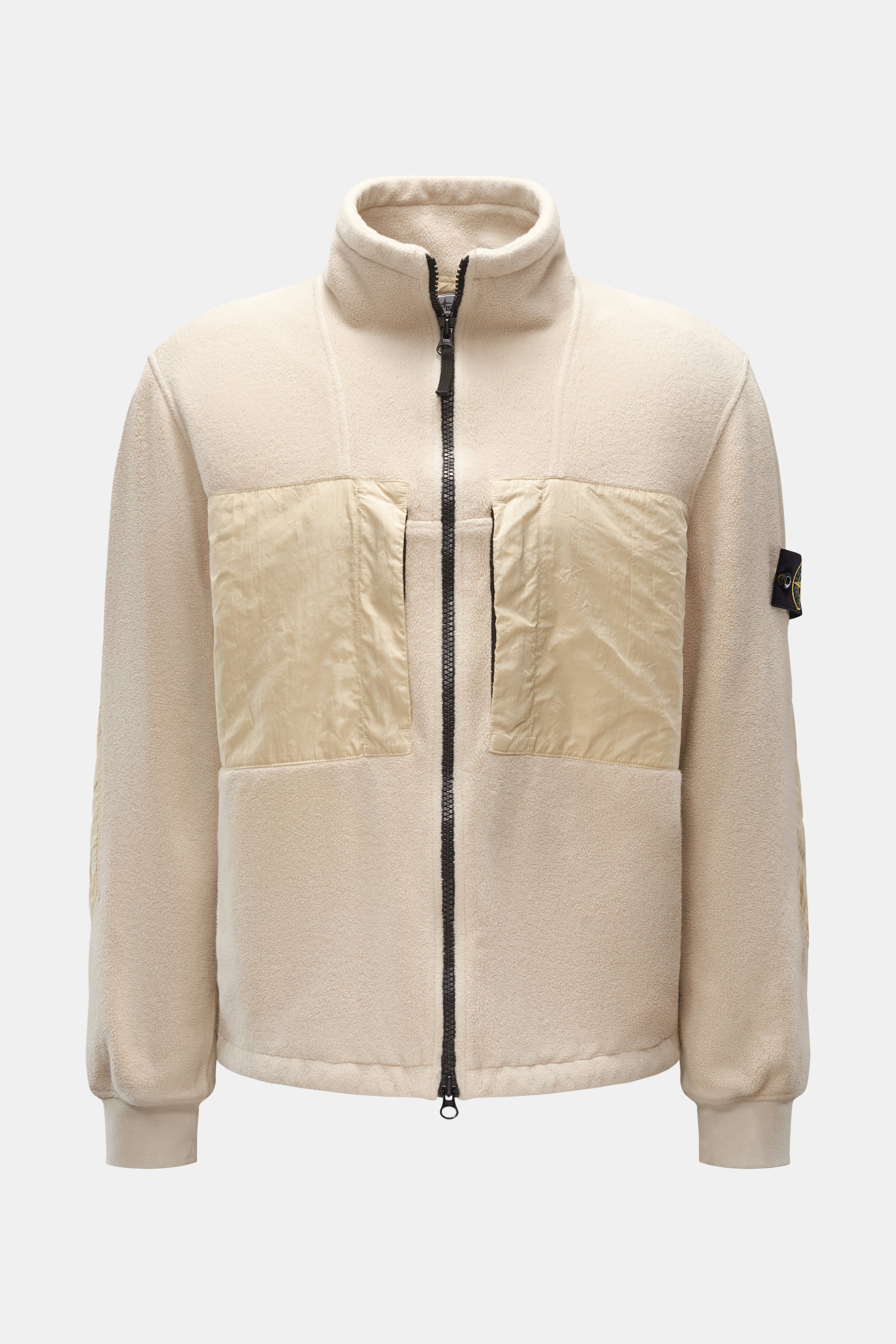 Stone Island Fleecejacke 'Cotton Pile with Nylon-TC' beige