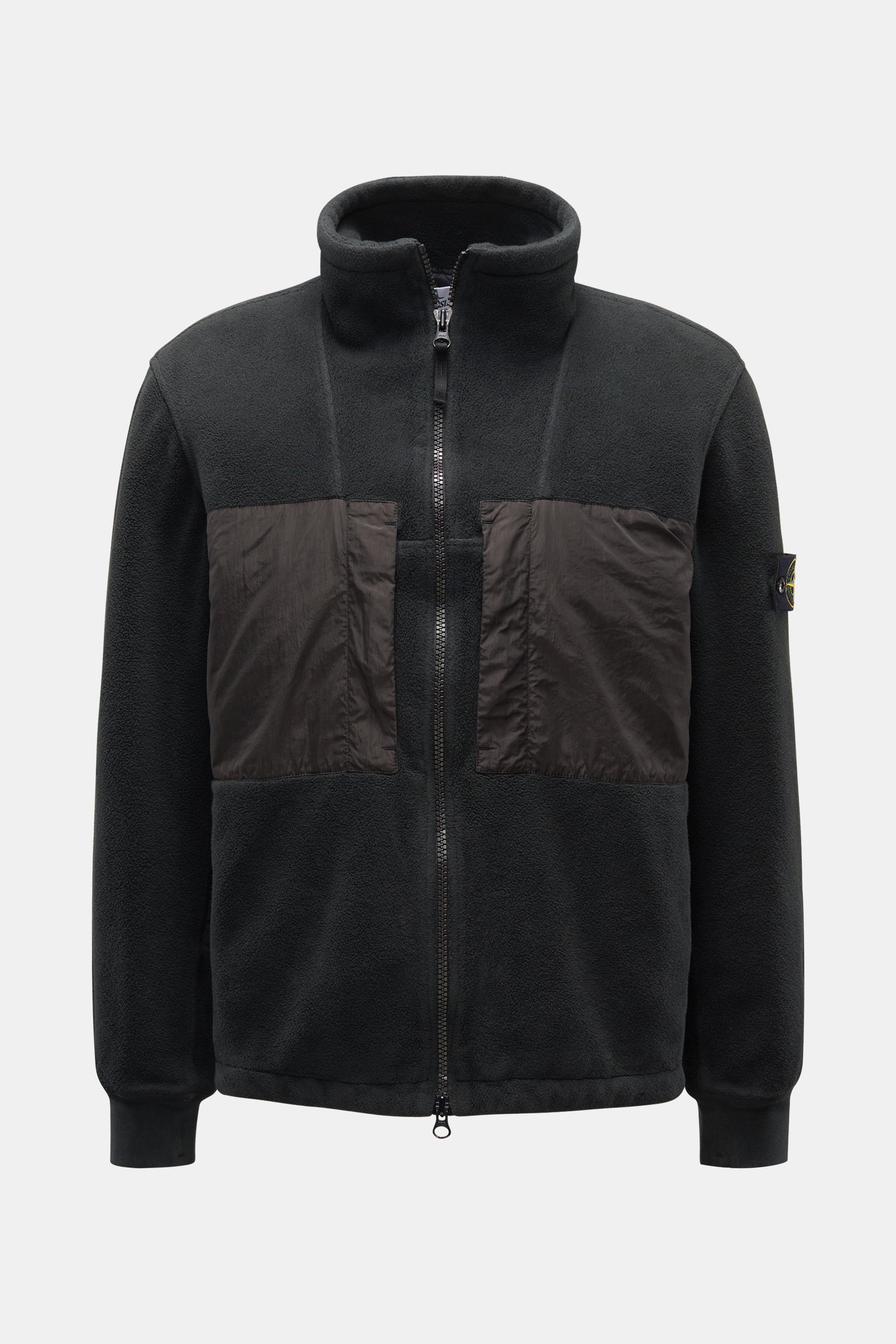 Stone Island Fleecejacke 'Cotton Pile with Nylon-TC' schwarz