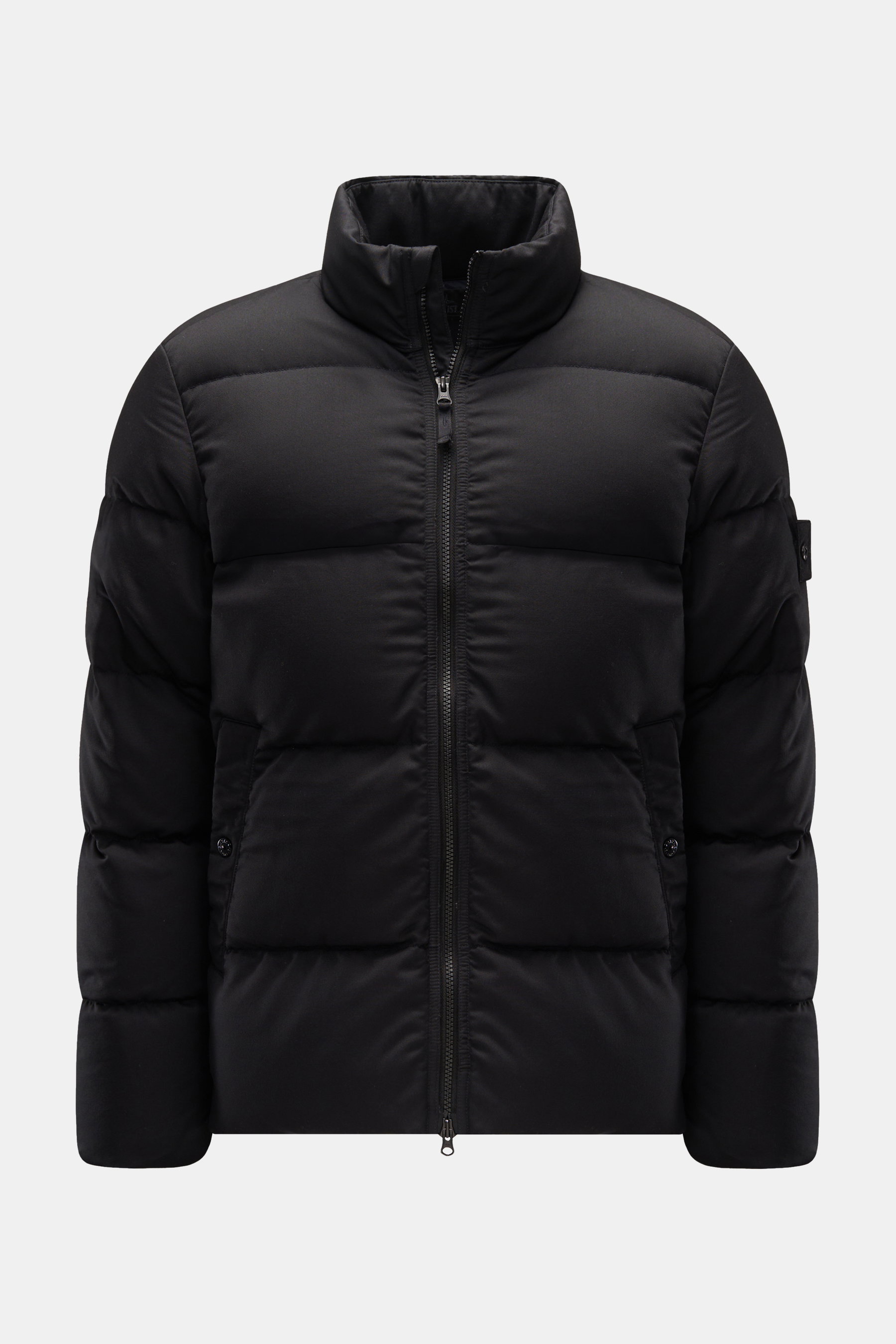 Stone Island Daunenjacke 'Twill Wool Down-TC Ghost Piece' schwarz