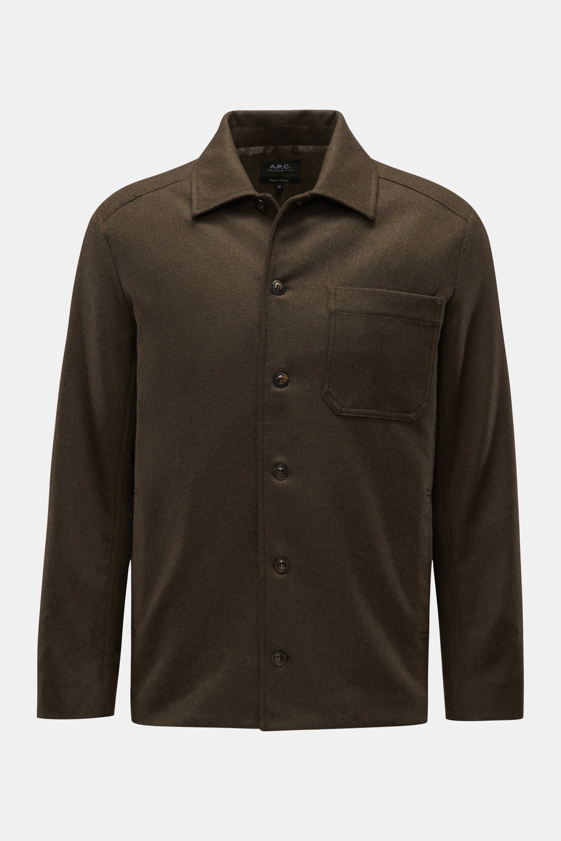 A.P.C. Overshirt 'Jamie' dark olive