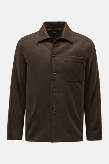 A.P.C. Overshirt 'Jamie' dark olive