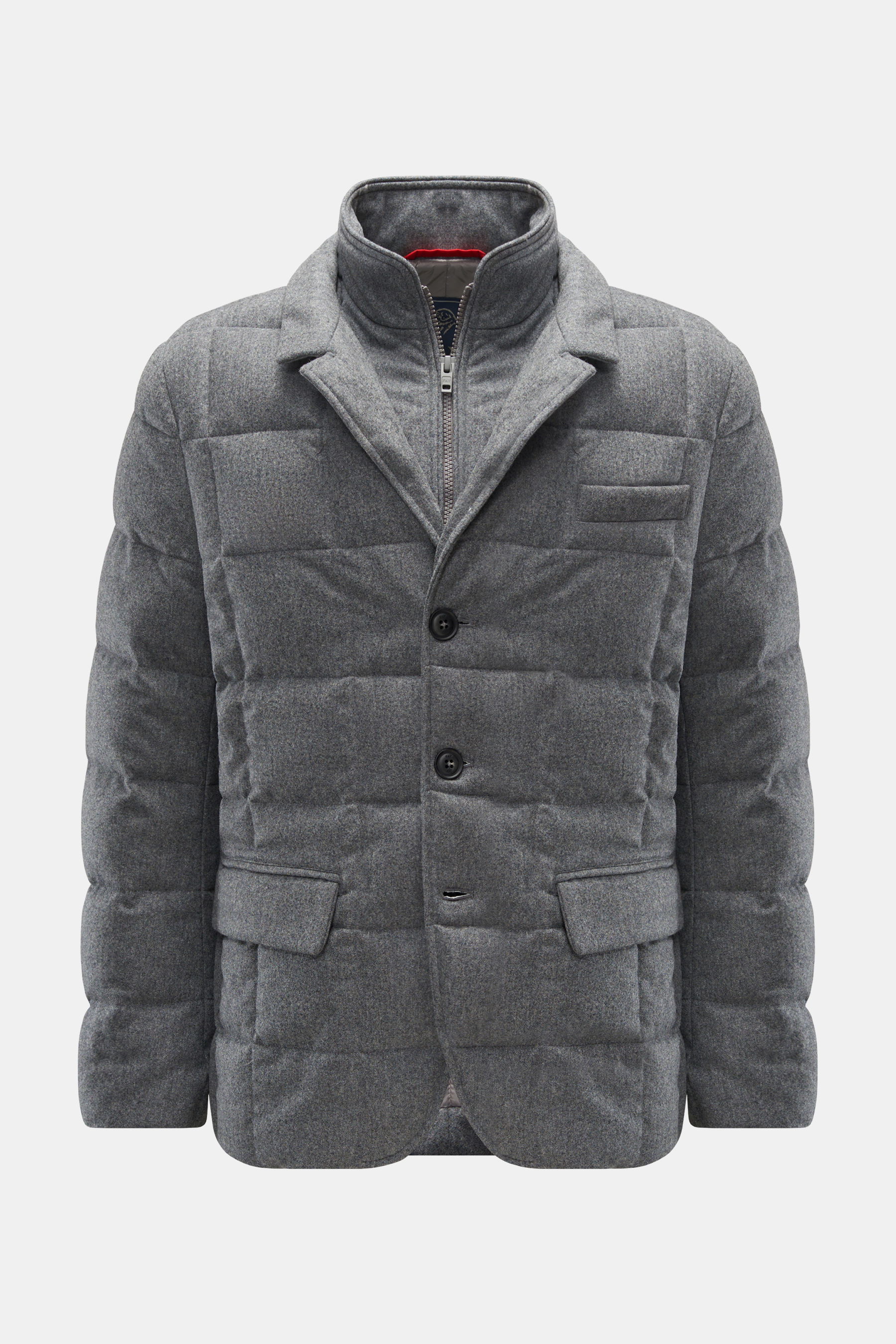 Fay - Herren - Daunenjacke grau meliert
