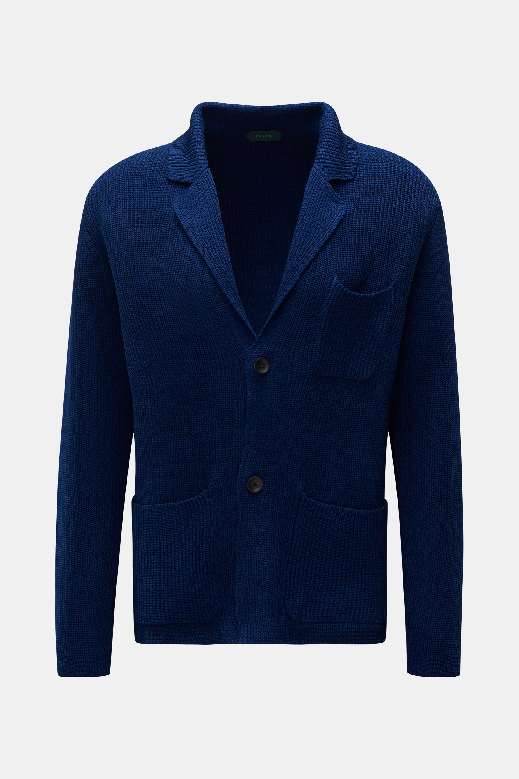 Zanone Strickblazer dunkelblau