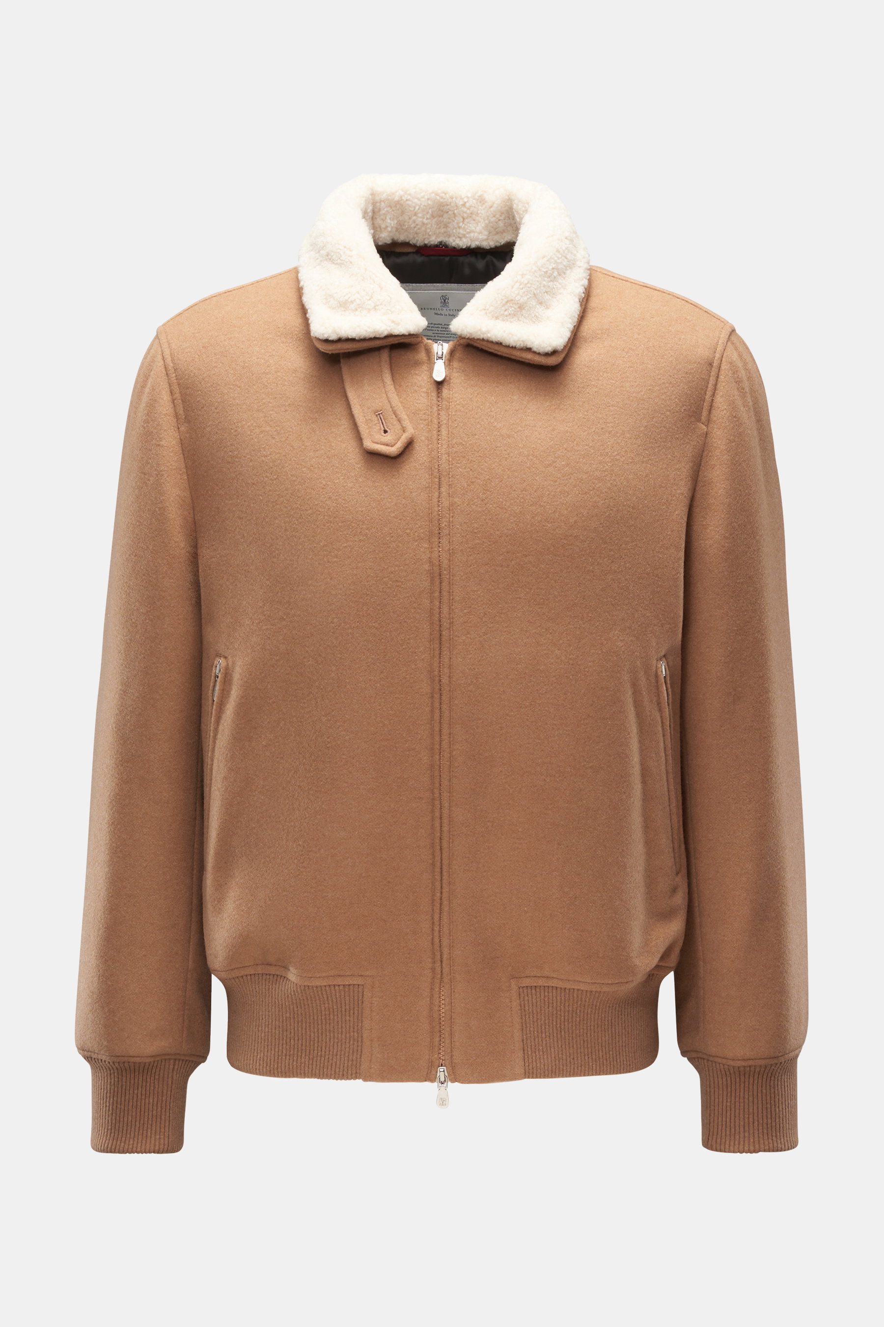 Brunello Cucinelli Cashmere Blouson camel