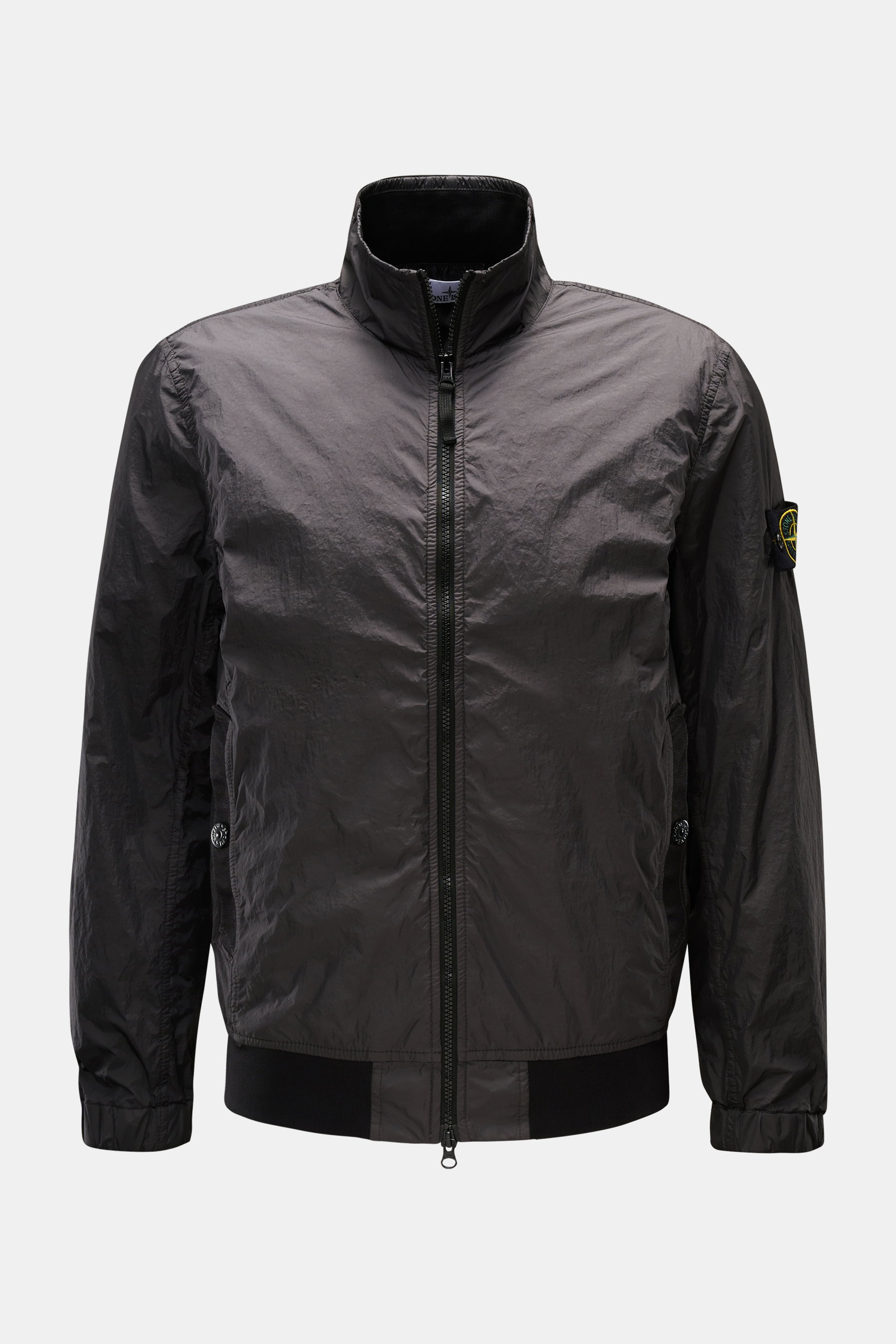 Stone Island Blouson 'Garment Dyed Crincle Reps NY' anthrazit