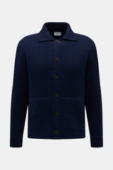 04651/ A trip in a bag Cardigan 'Boiled Blouson' navy