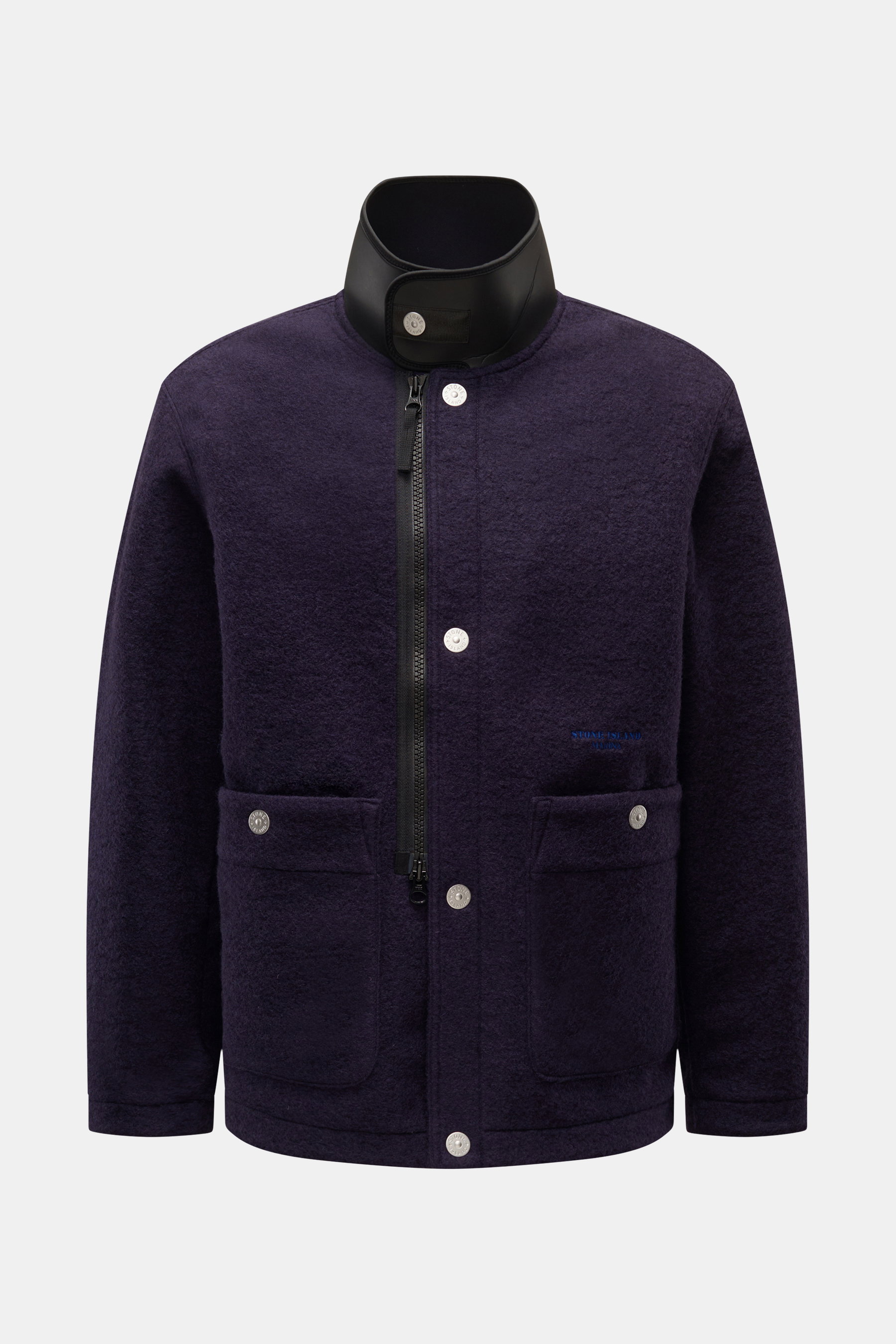 Stone Island Jacke 'Felted Wool Polyester S.I. Marina' navy