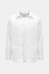 04651/ A trip in a bag Frottee-Overshirt 'Terry Jacket' weiß