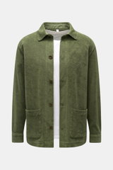 04651/ A trip in a bag Frottee-Overshirt 'Terry Jacket' oliv