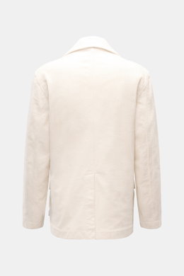 Rückansicht der 04651/ A trip in a bag Cord-Cabanjacke creme aus voluminösem Breitcord mit Rückenmittelschlitz, Slim Fit und breitem Reverskragen.