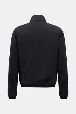 Moorer Blouson 'Giove' dark navy, Rückansicht, ultraleichter Blouson mit Kapuze im Kragen, Slim Fit, Microfaser, elastische Abschlüsse, halb gefüttert.